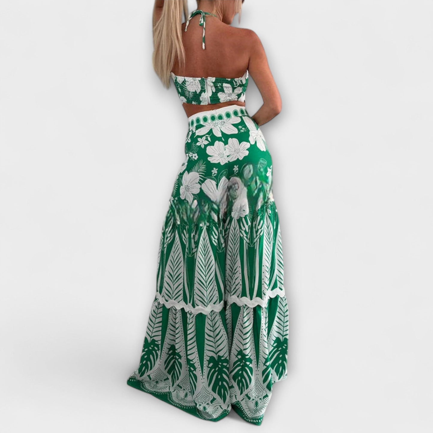 Zella - Cassie Ric Rac Trim Halter Ring Sæt