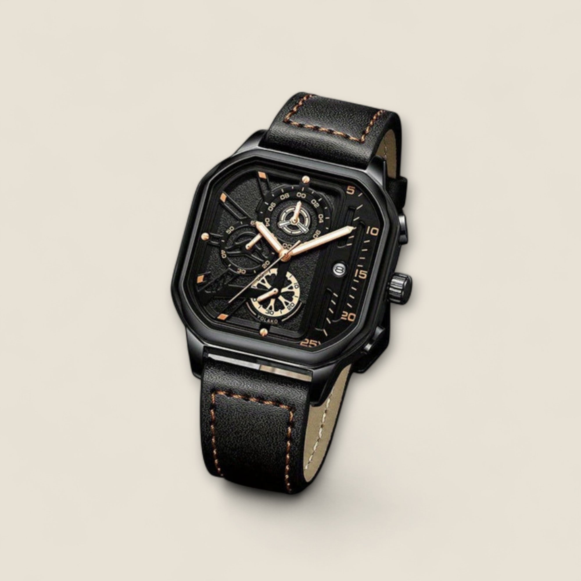 Rafael - Firkantet Chronograph Ur