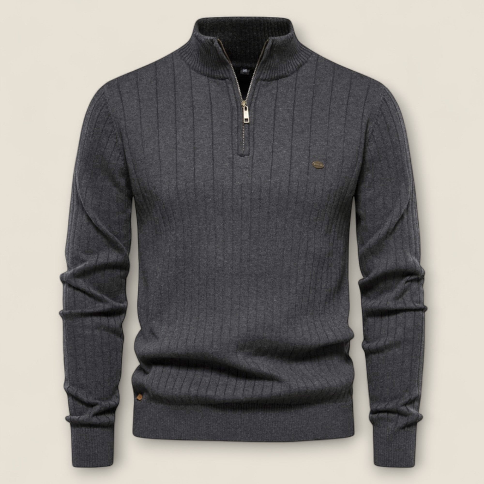 James - Textured Rib Knit Sweater