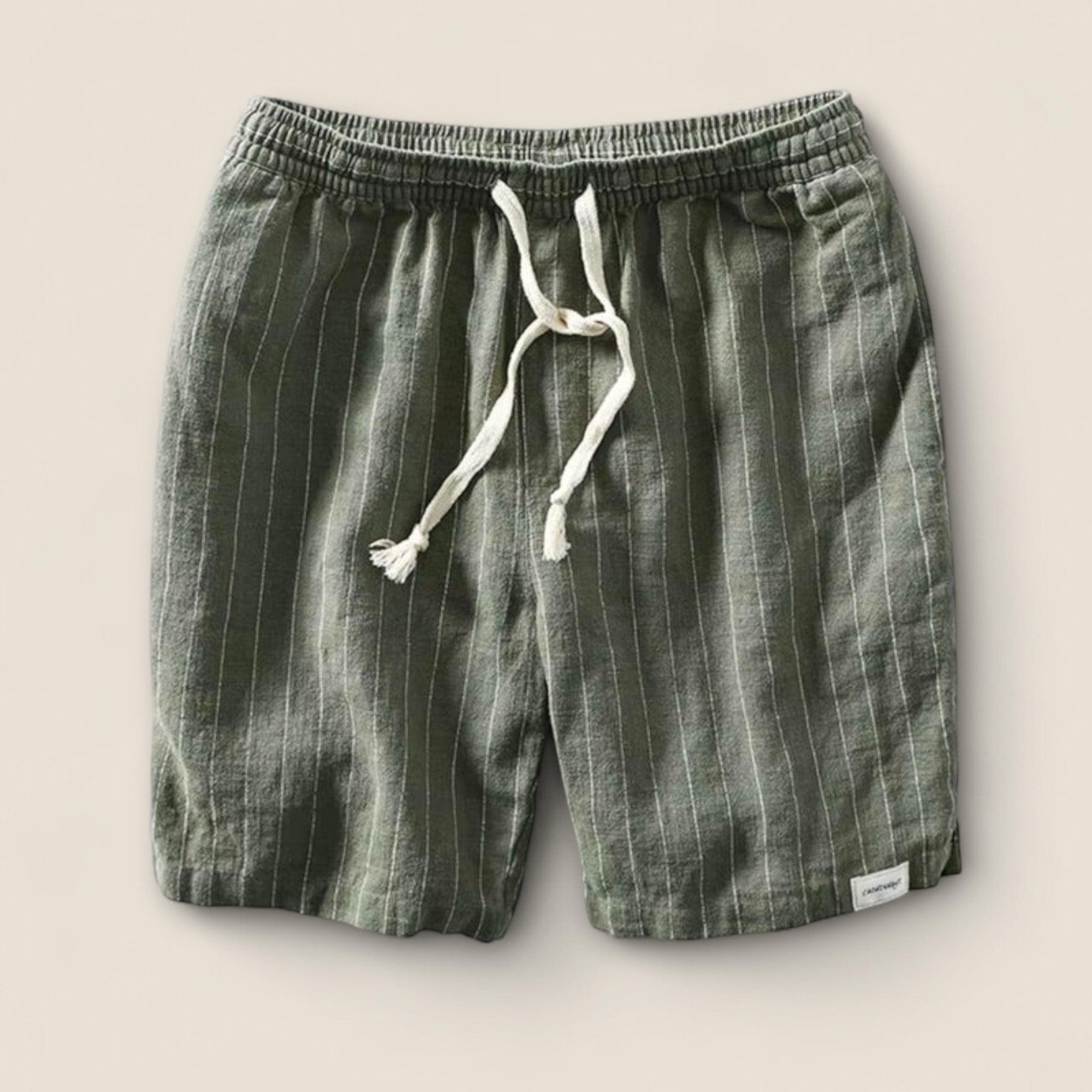 Dario - Stribede Linned Shorts
