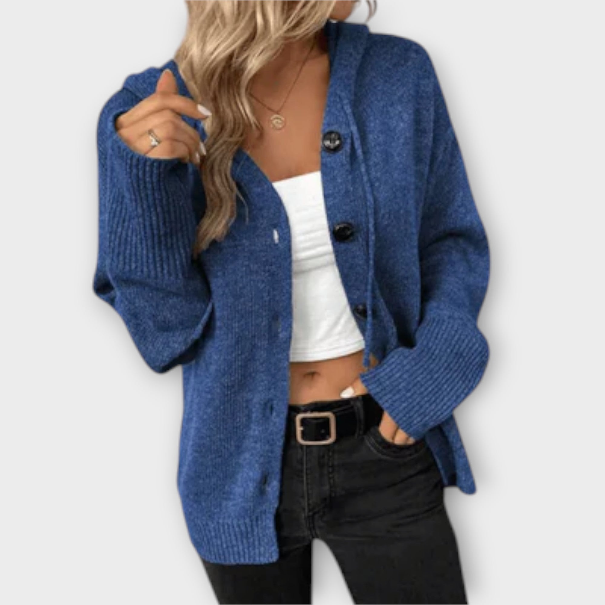 Brittan - Strikket Cardigan med Knapper