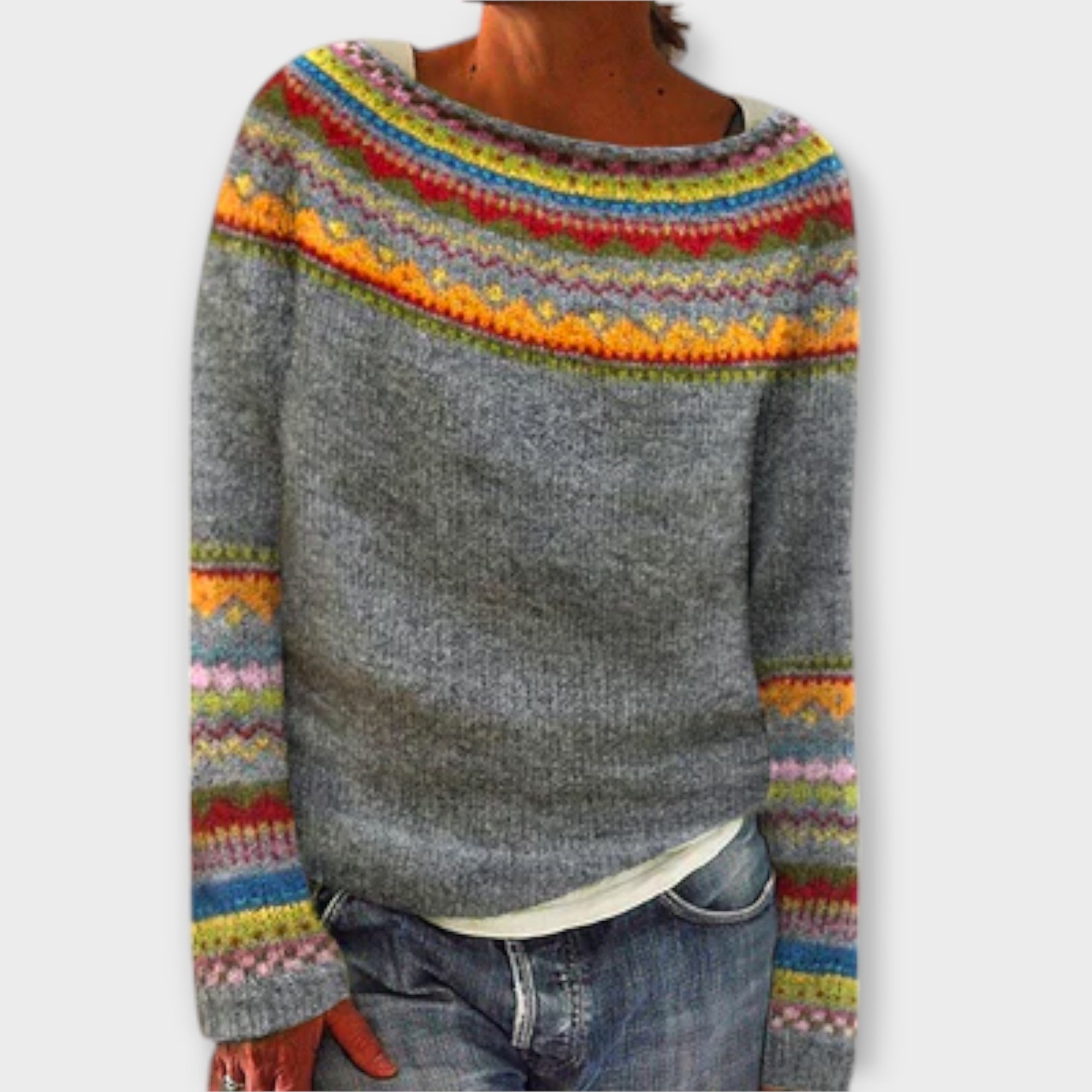 Suzu - Vintage Strik Sweater til Kvinder