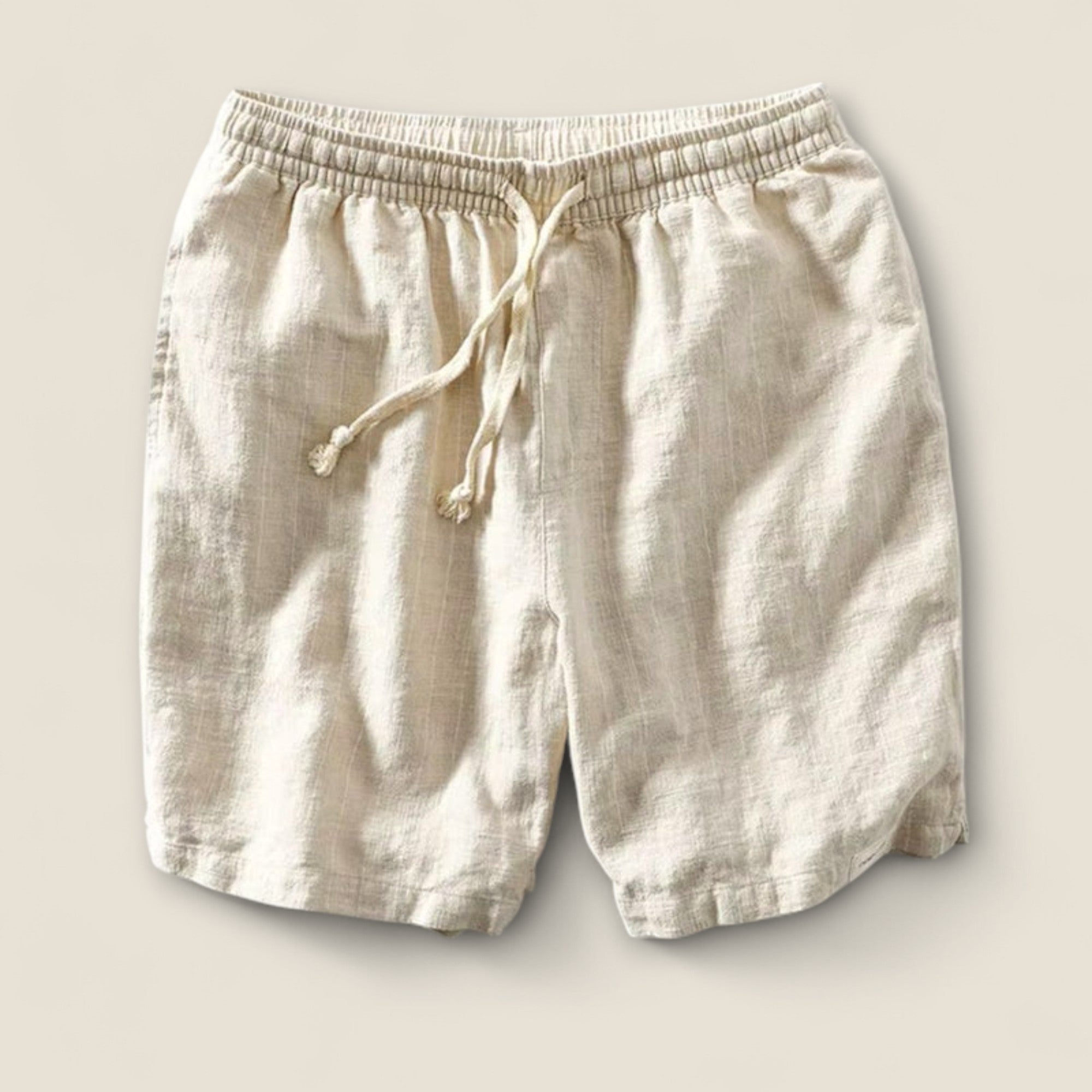 Dario - Stribede Linned Shorts