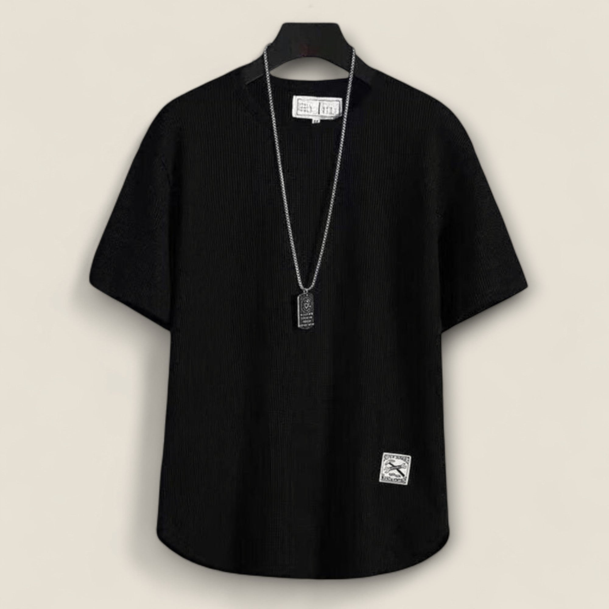 Rene - Vaffelstrikket T-Shirt