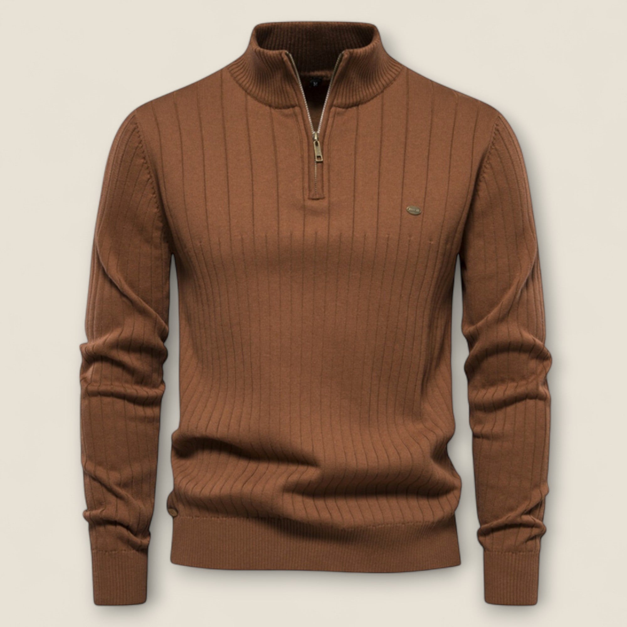 James - Textured Rib Knit Sweater