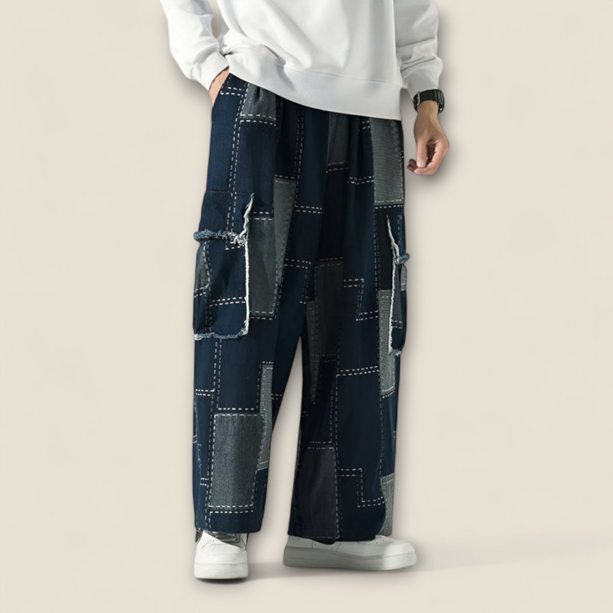 Lorenzo - Patchwork Urban Cargo Bukser