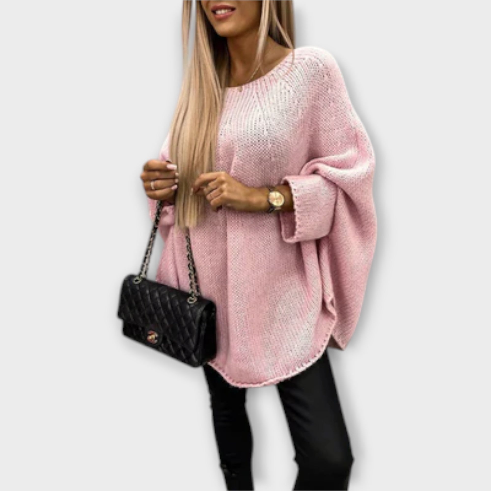 Isabelle - Stilfuld Kvinders Sweater med Rund Hals
