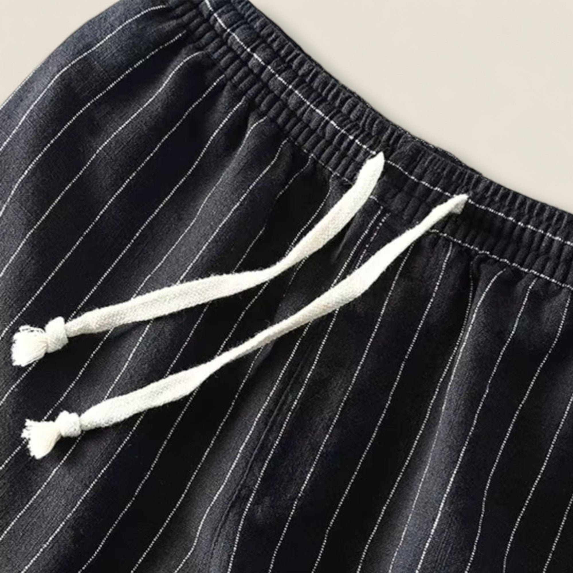 Dario - Stribede Linned Shorts