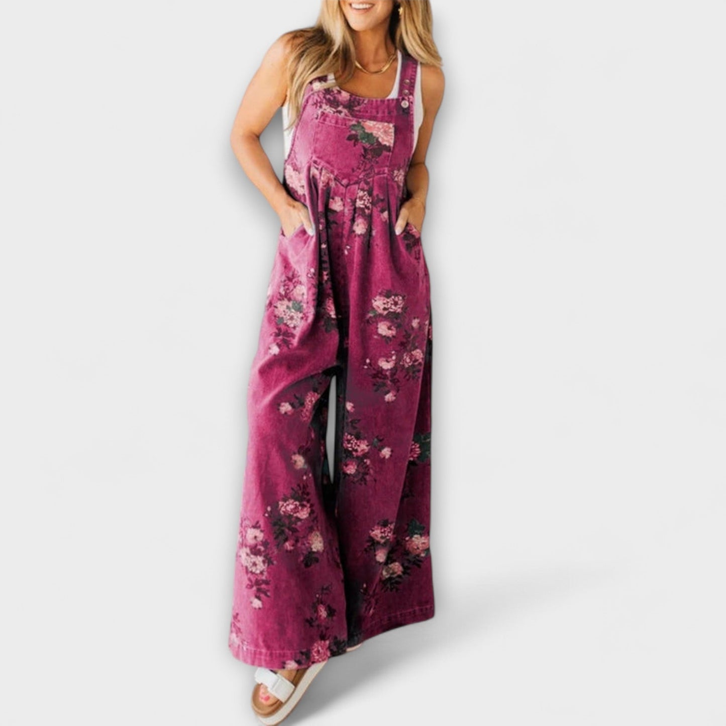 Mirona - Løs Pasform Denim Overalls