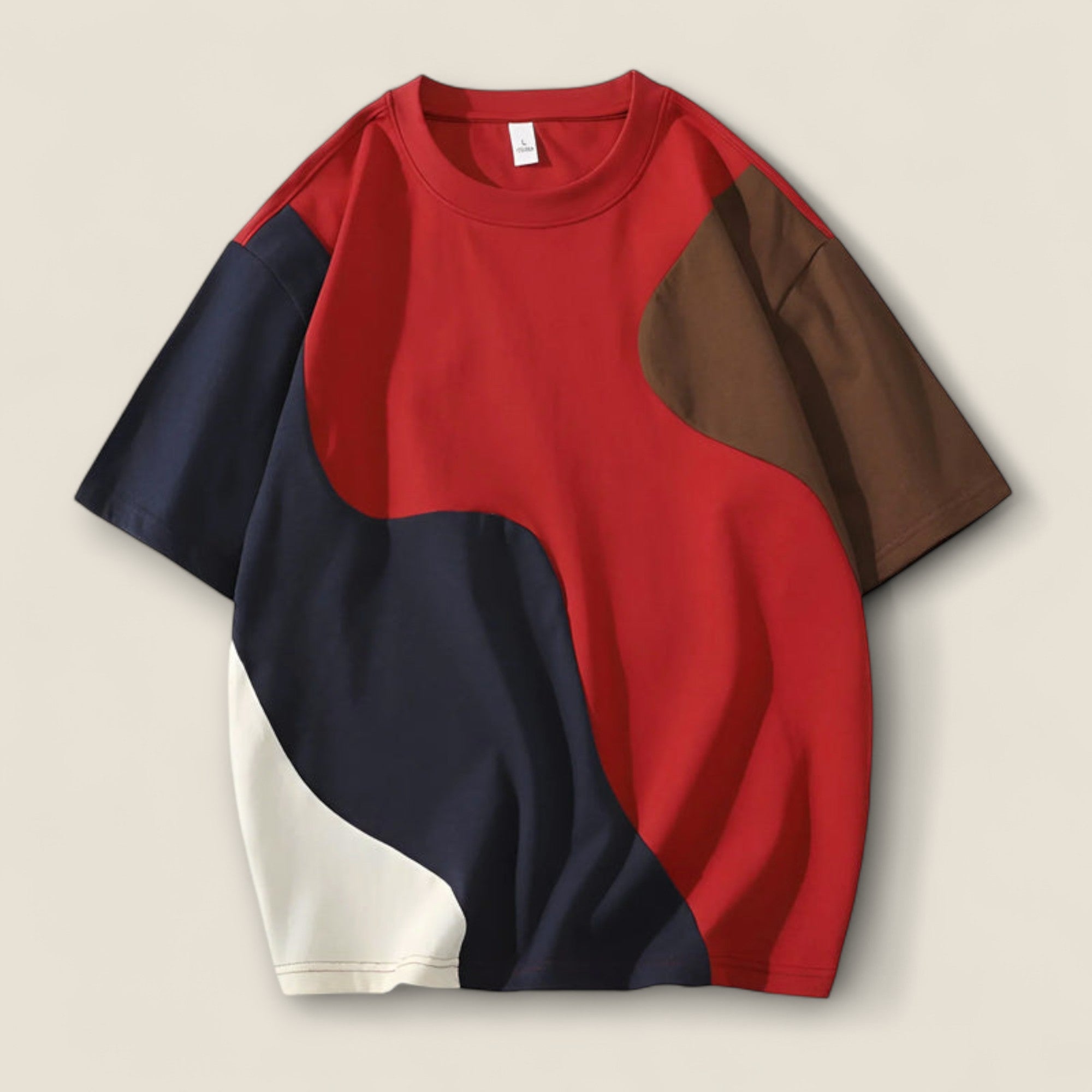 Mateo - Farveblok Abstract Tee