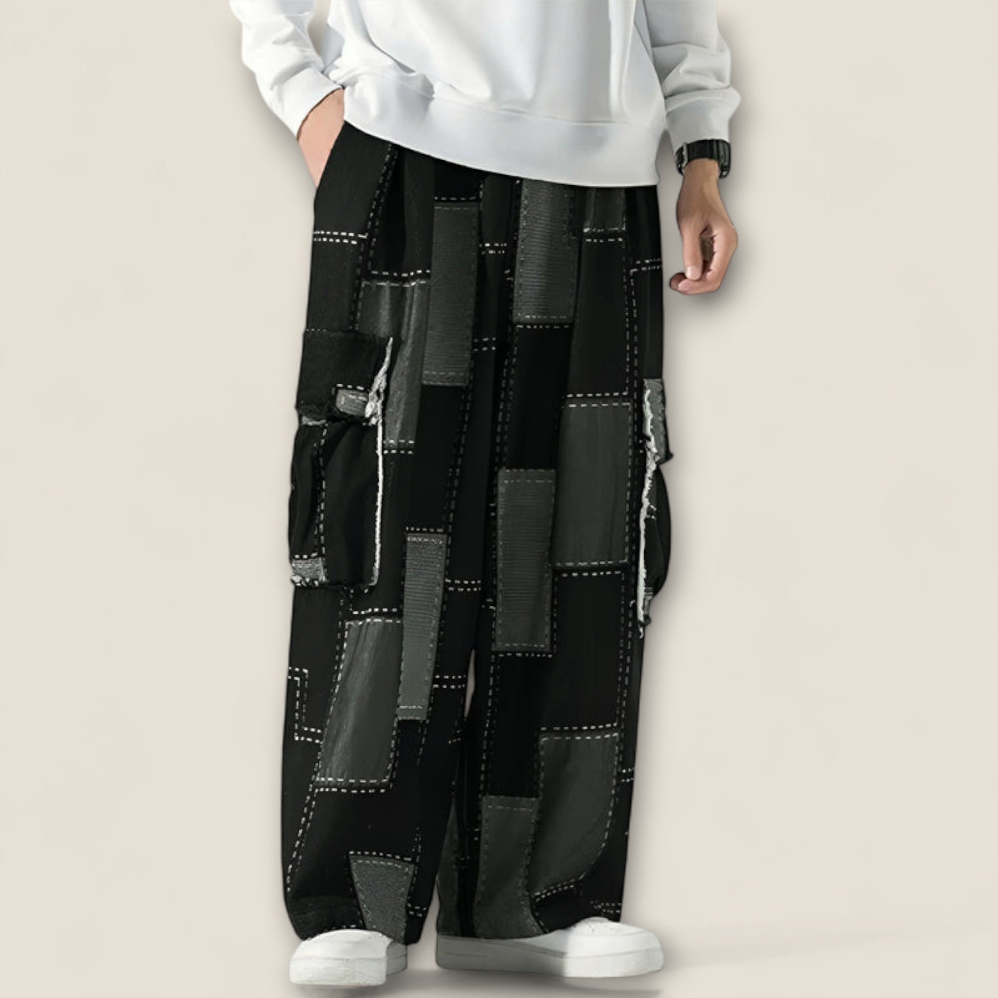 Lorenzo - Patchwork Urban Cargo Bukser