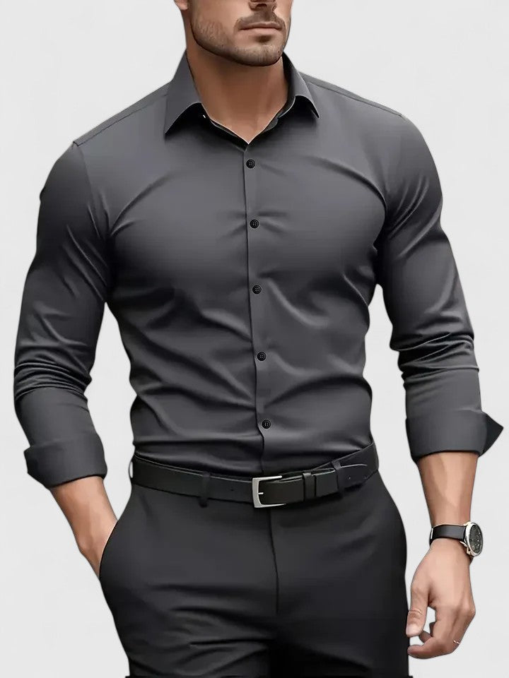 Caldwell | Tidløs Langærmet Skjorte