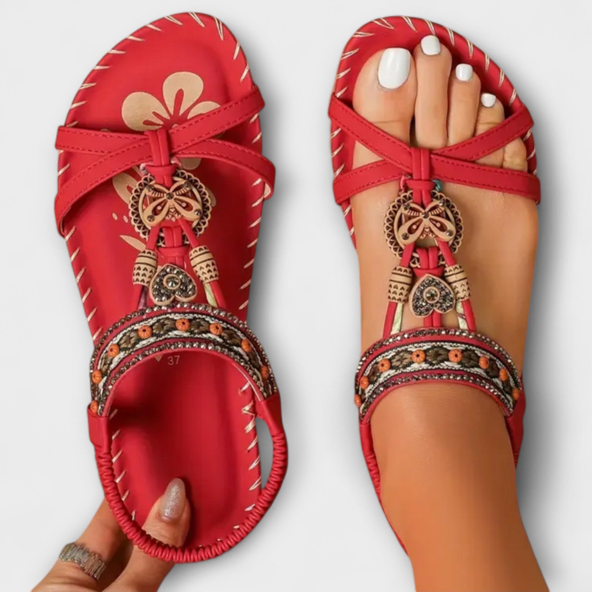 Claudia - Ortopædiske Ibiza Inspirerede Sandaler