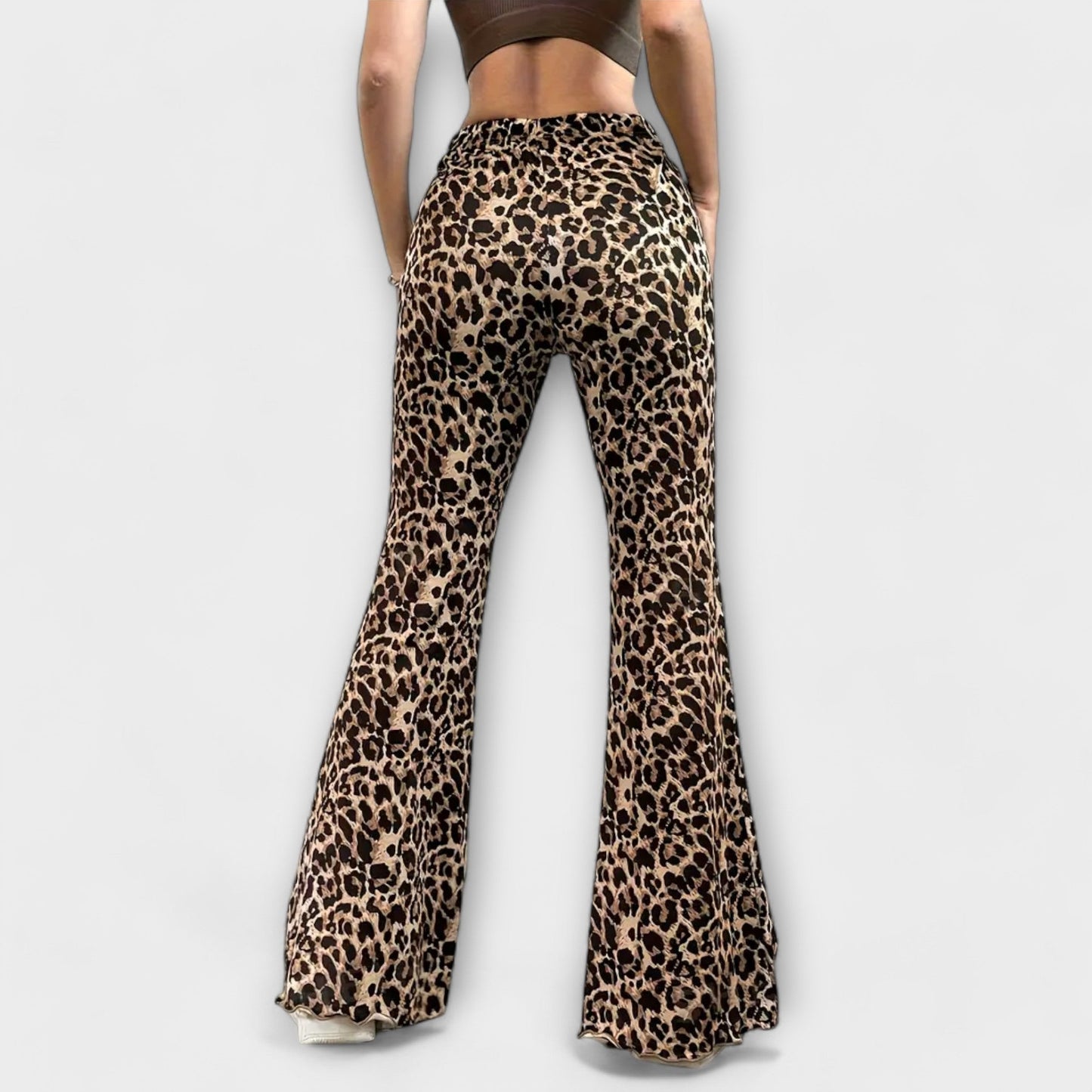 Leopard Bootcut Bukser