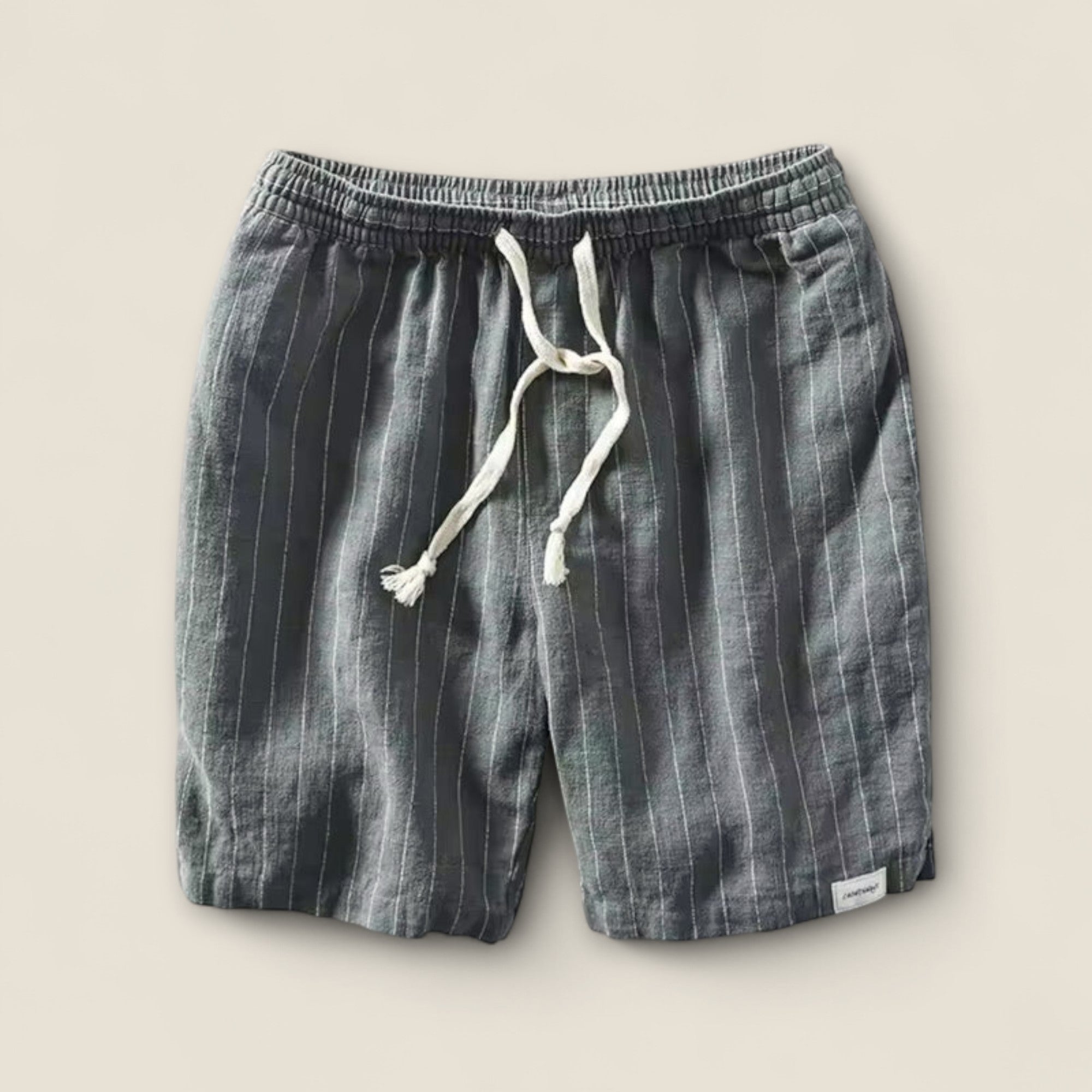 Dario - Stribede Linned Shorts