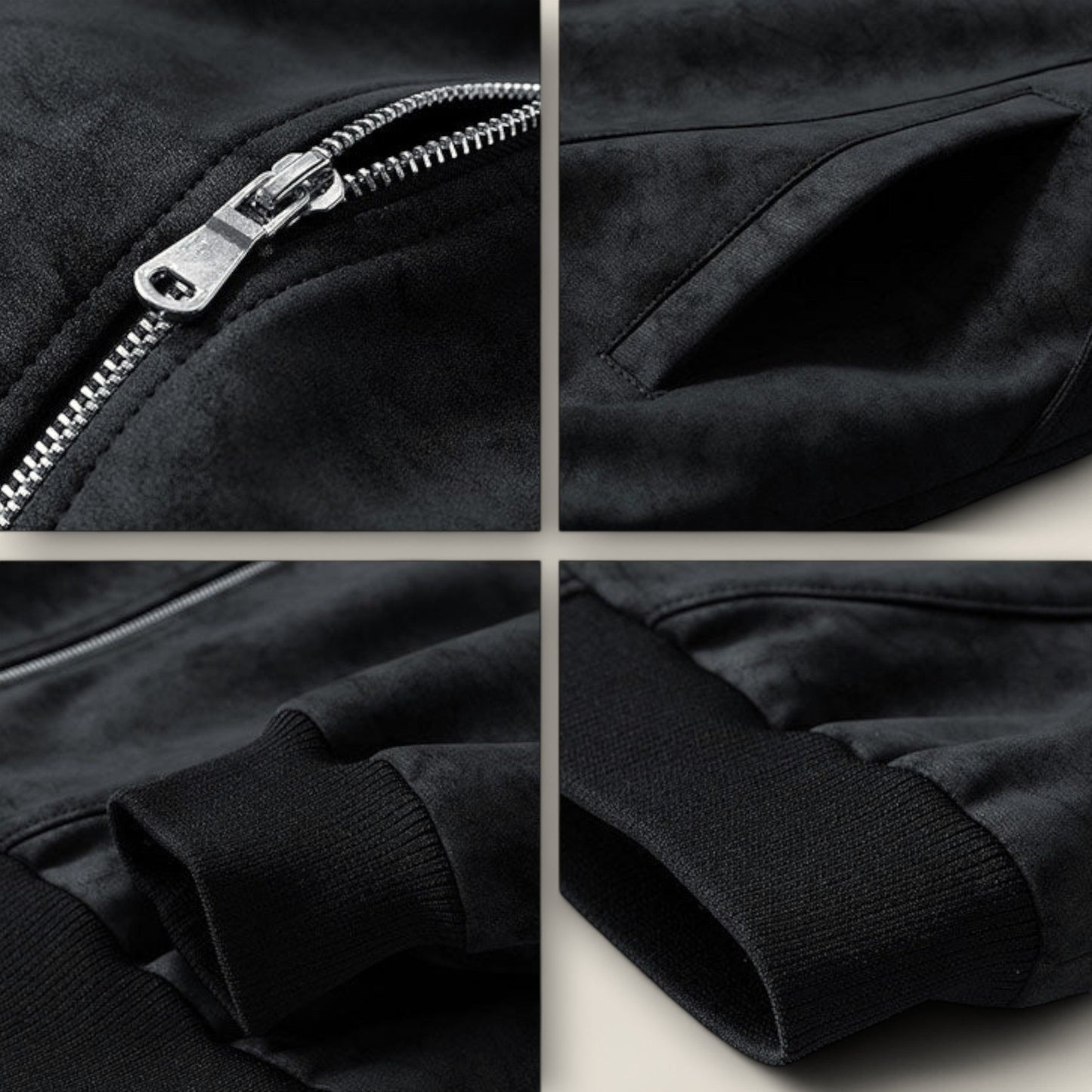 Alonso - Suede Bomberjakke