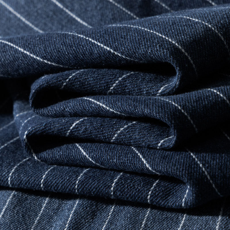 Leon - Stribet Denimskjorte