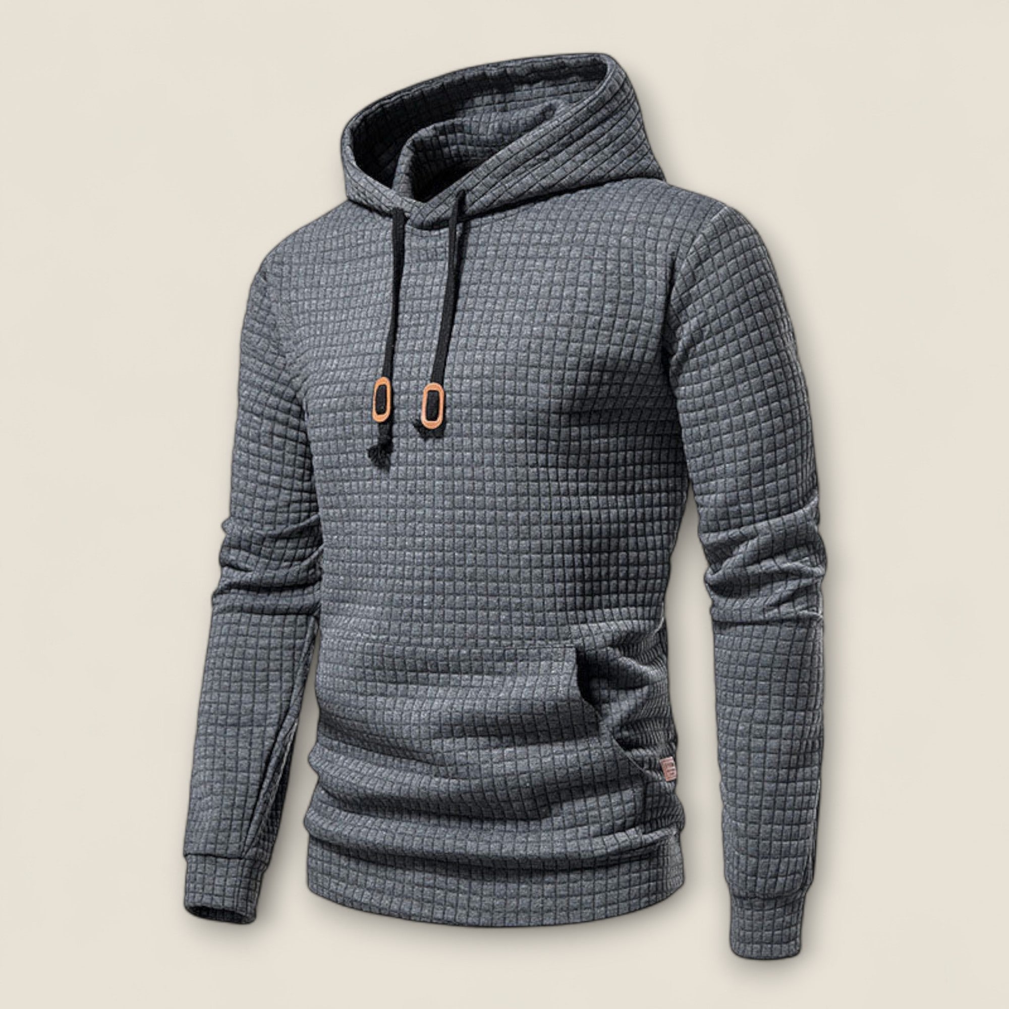 Renato - Tekstureret Hoodie med Pullover Design