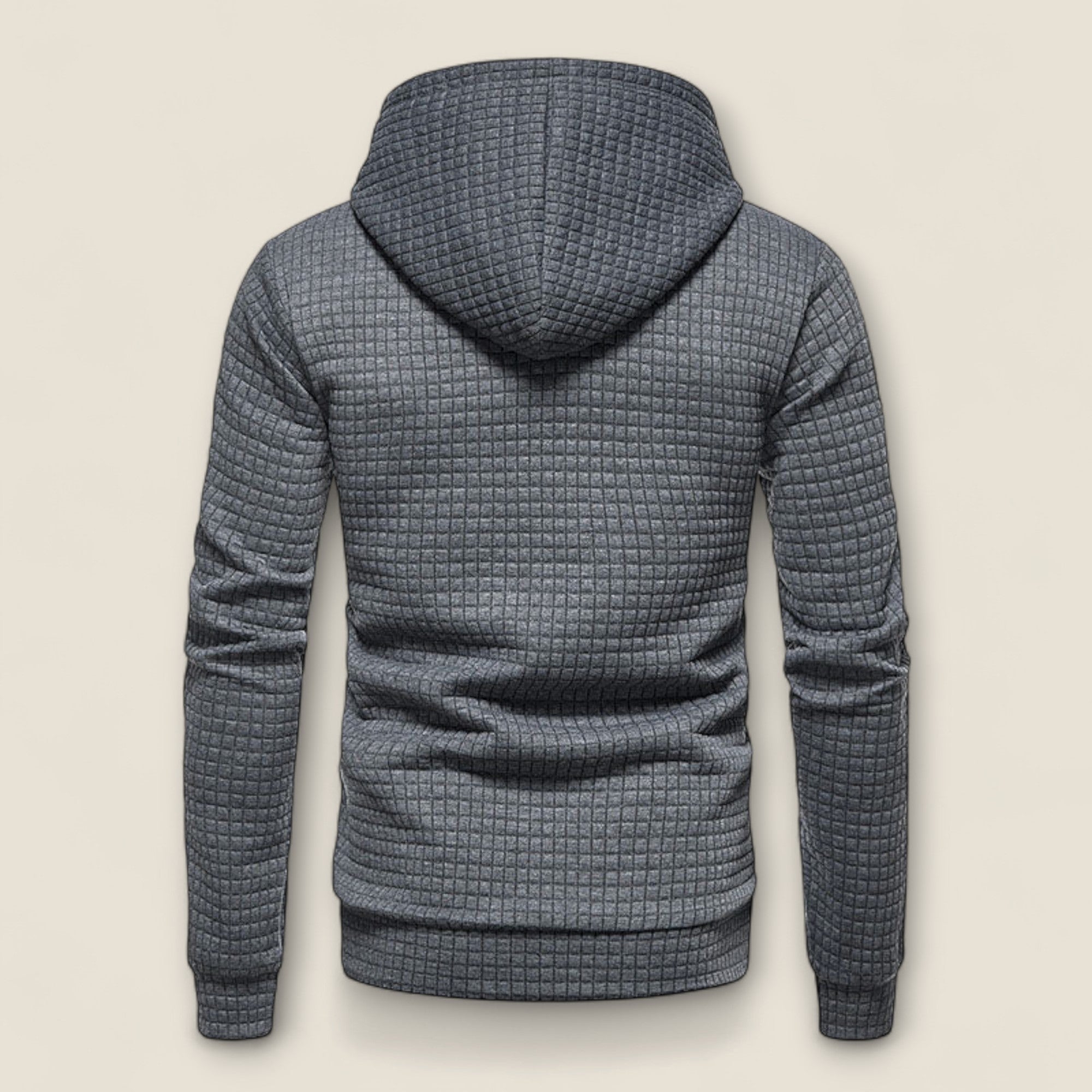 Renato - Tekstureret Hoodie med Pullover Design