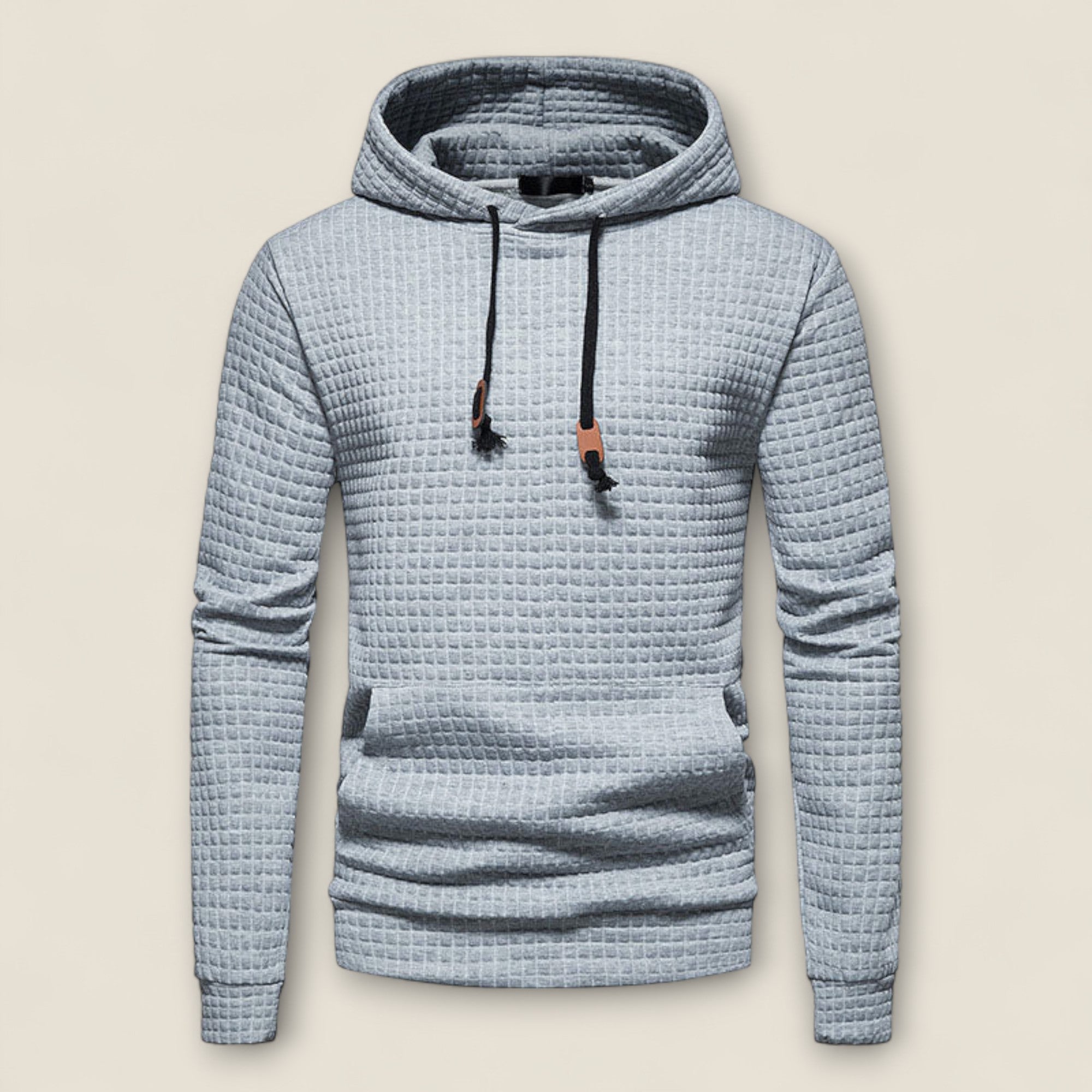 Renato - Tekstureret Hoodie med Pullover Design