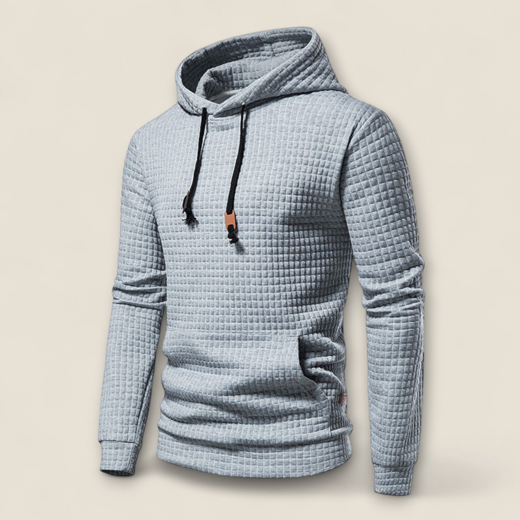 Renato - Tekstureret Hoodie med Pullover Design