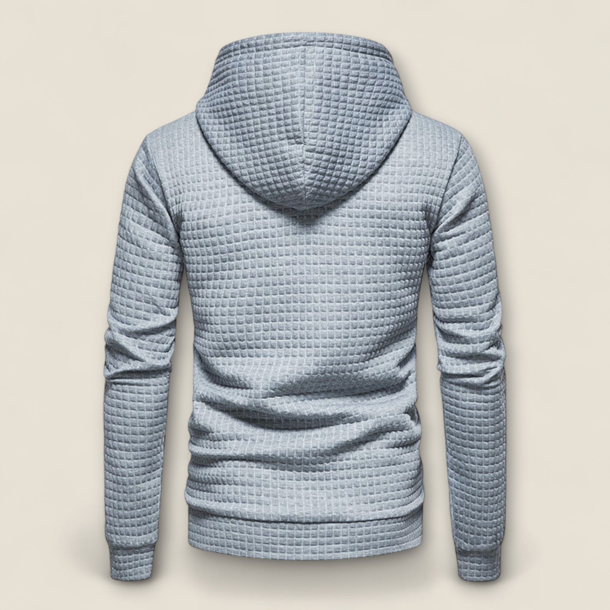 Renato - Tekstureret Hoodie med Pullover Design