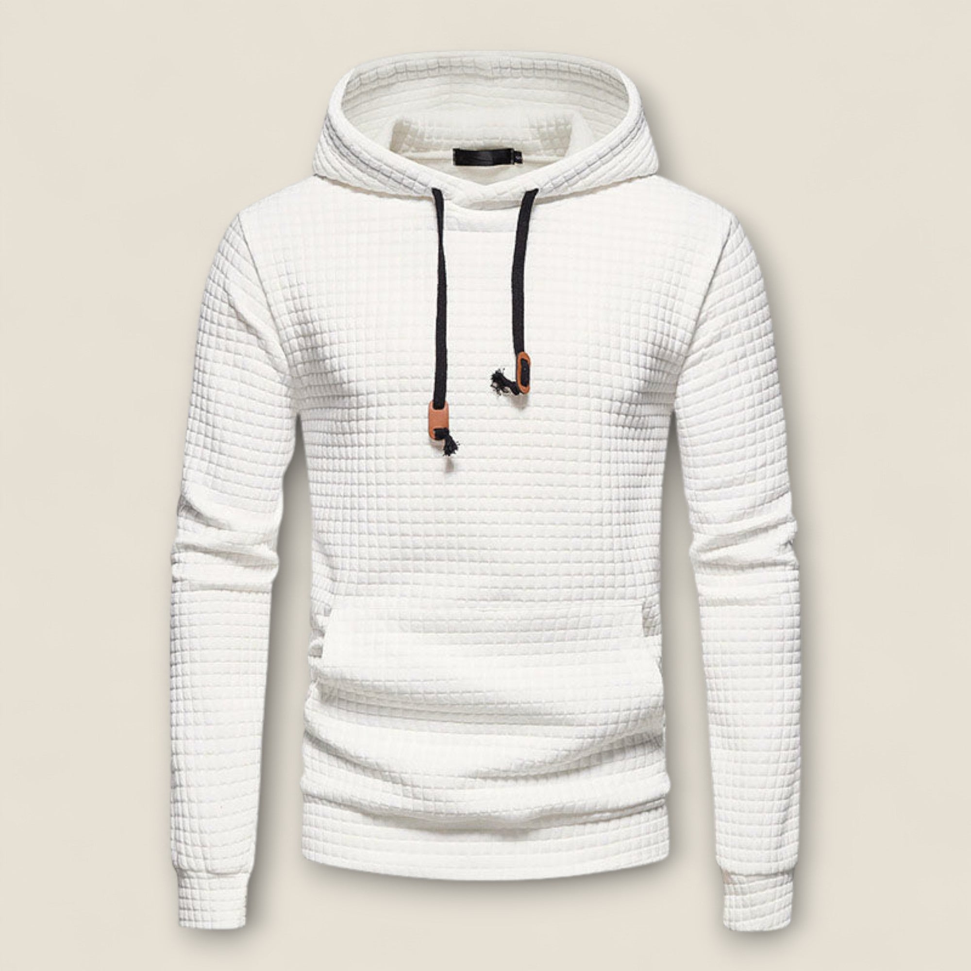 Renato - Tekstureret Hoodie med Pullover Design