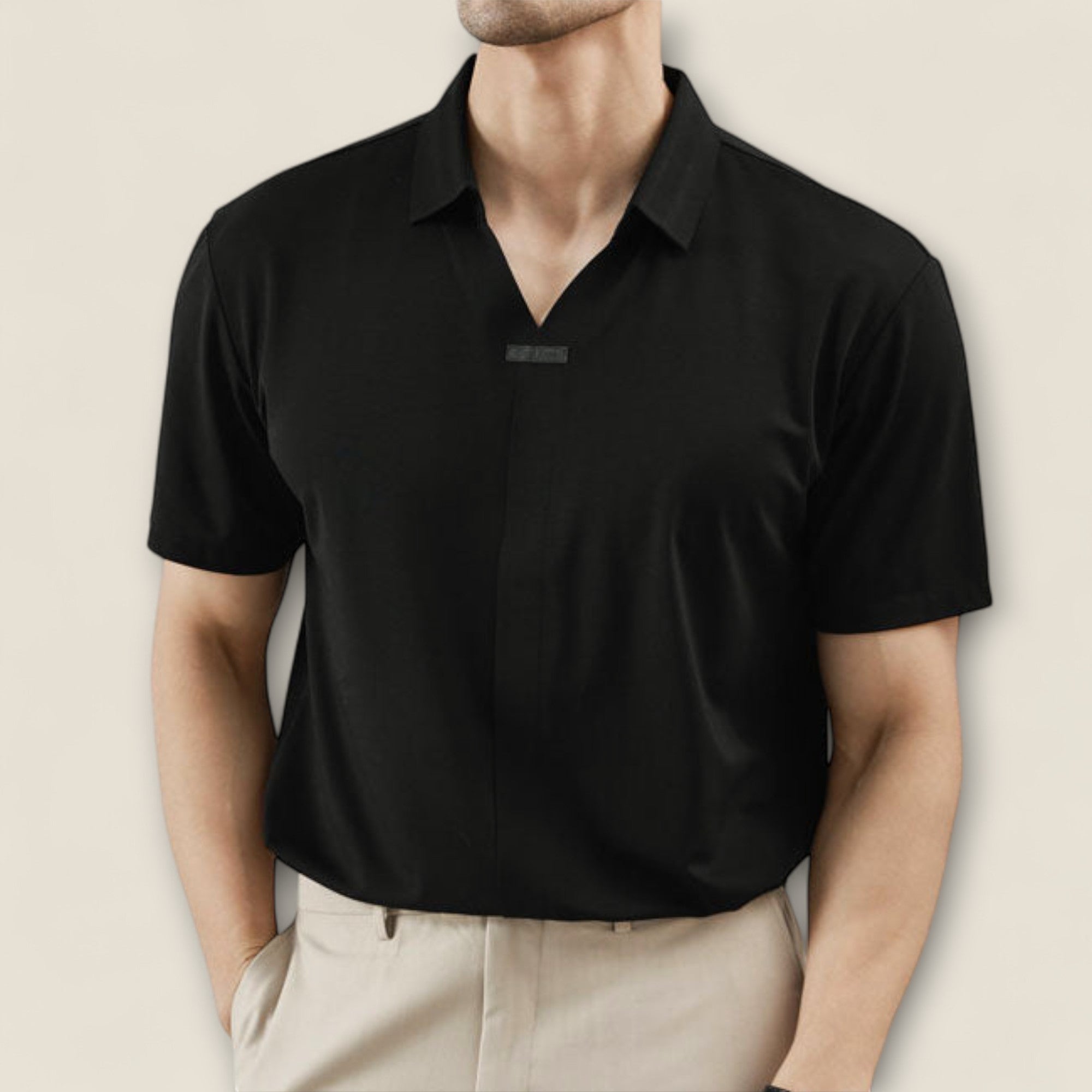 Fabio - Bomulds-silke blanding polo