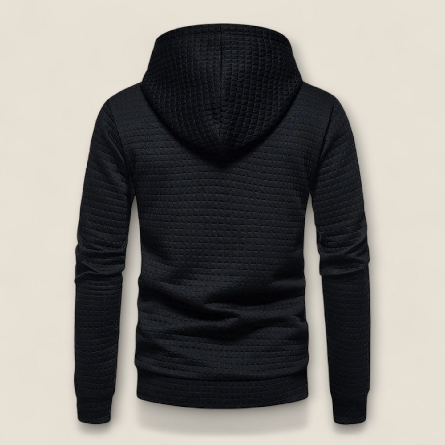 Renato - Tekstureret Hoodie med Pullover Design