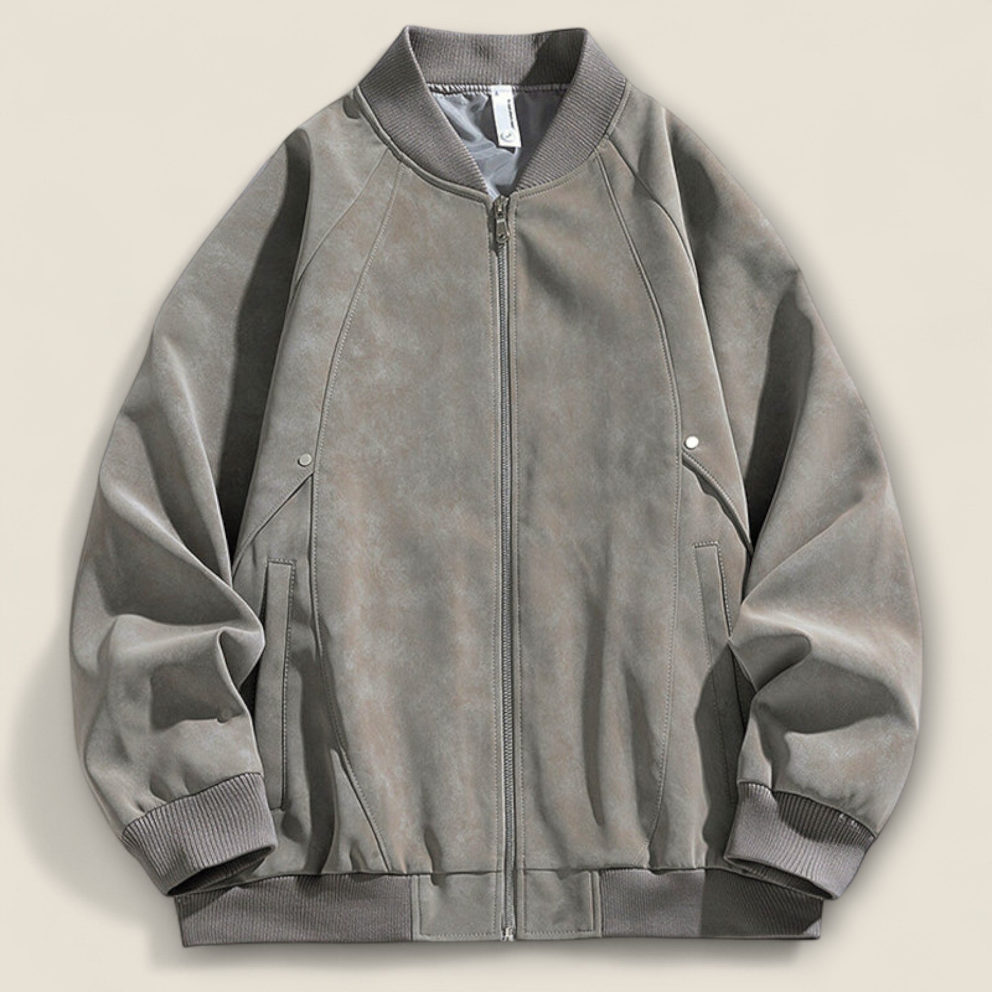 Alonso - Suede Bomberjakke