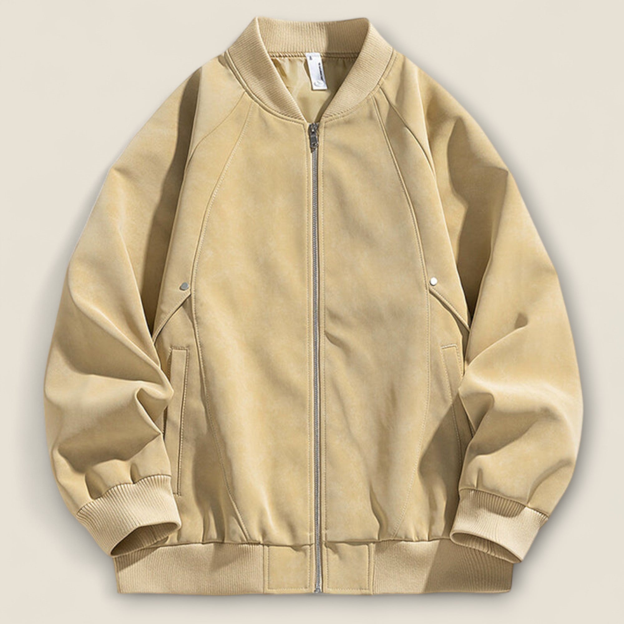 Alonso - Suede Bomberjakke