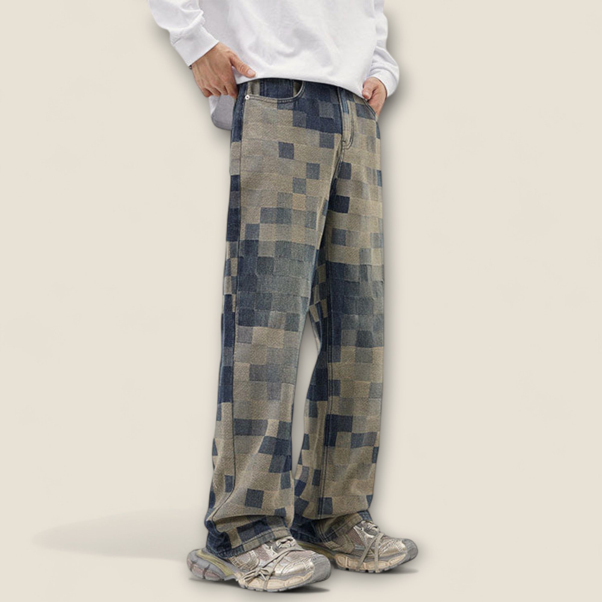 Ciro - Pixel Slidt Denim Jeans