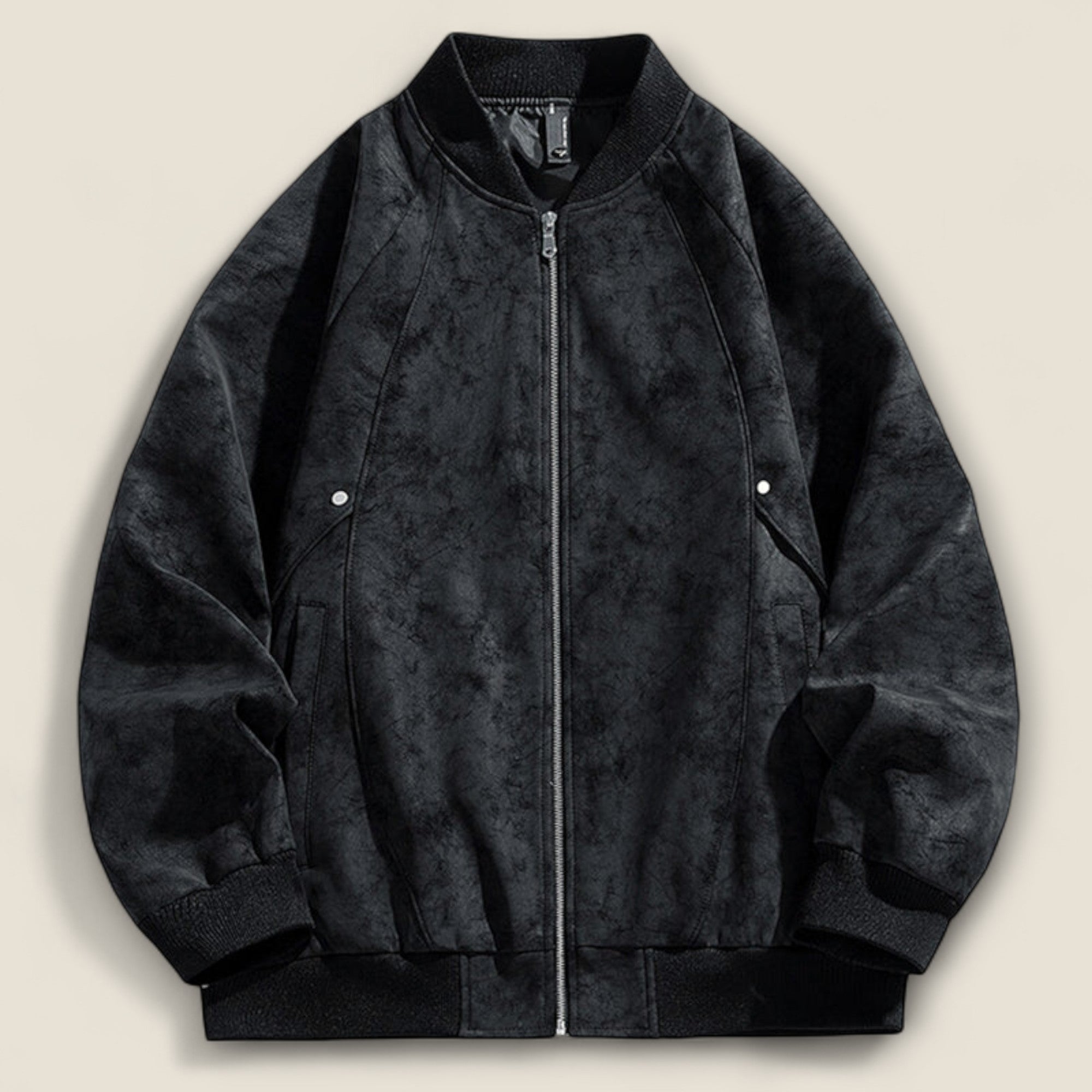 Alonso - Suede Bomberjakke