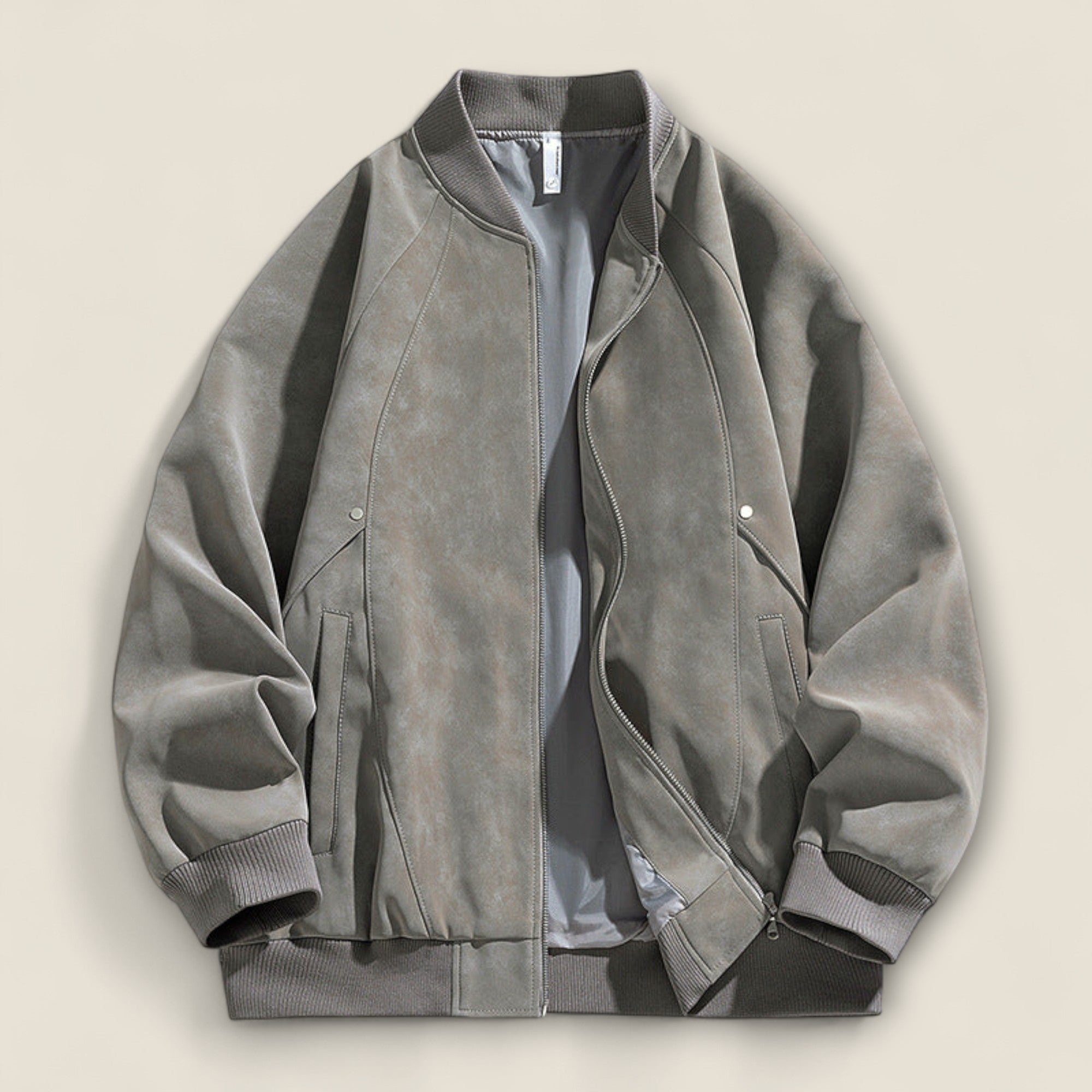 Alonso - Suede Bomberjakke