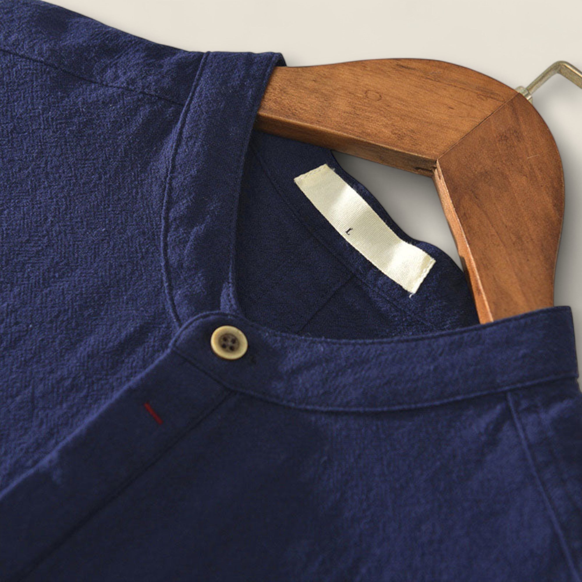 Santino - Linned Henley Skjorte