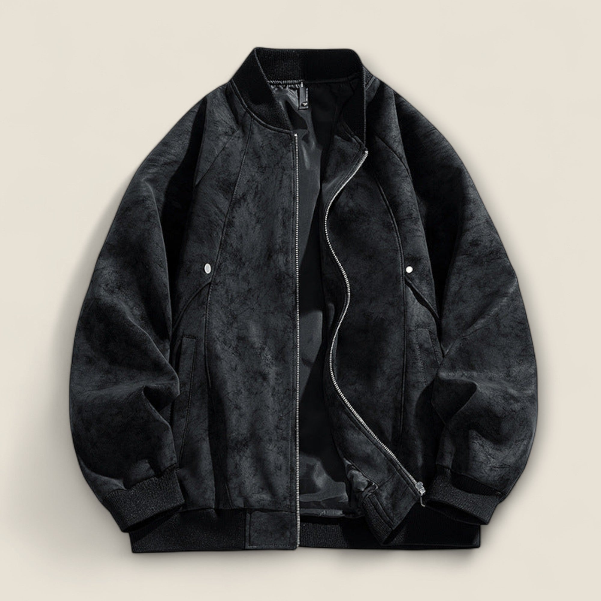 Alonso - Suede Bomberjakke