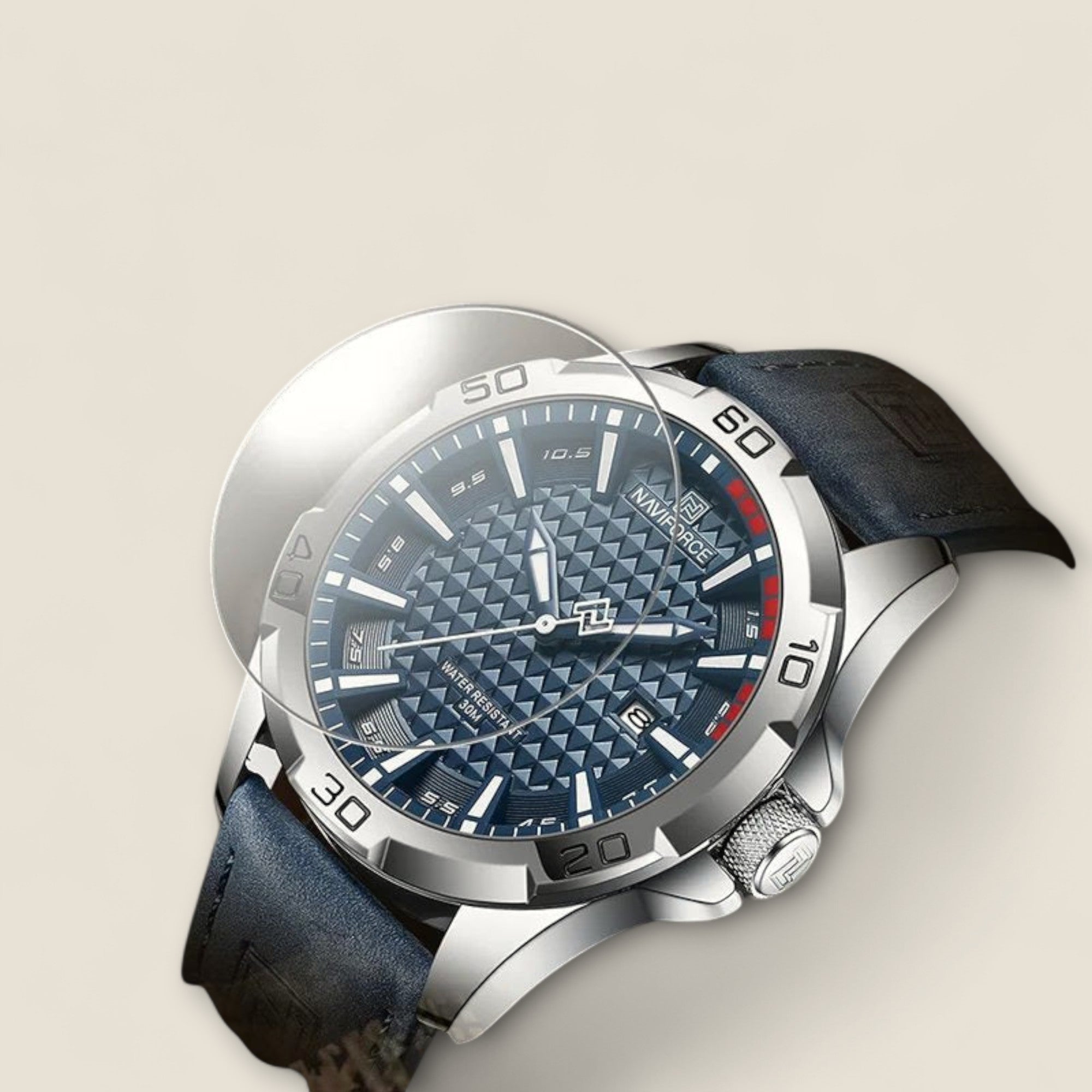 Dario - Geometrisk Ur med Skive