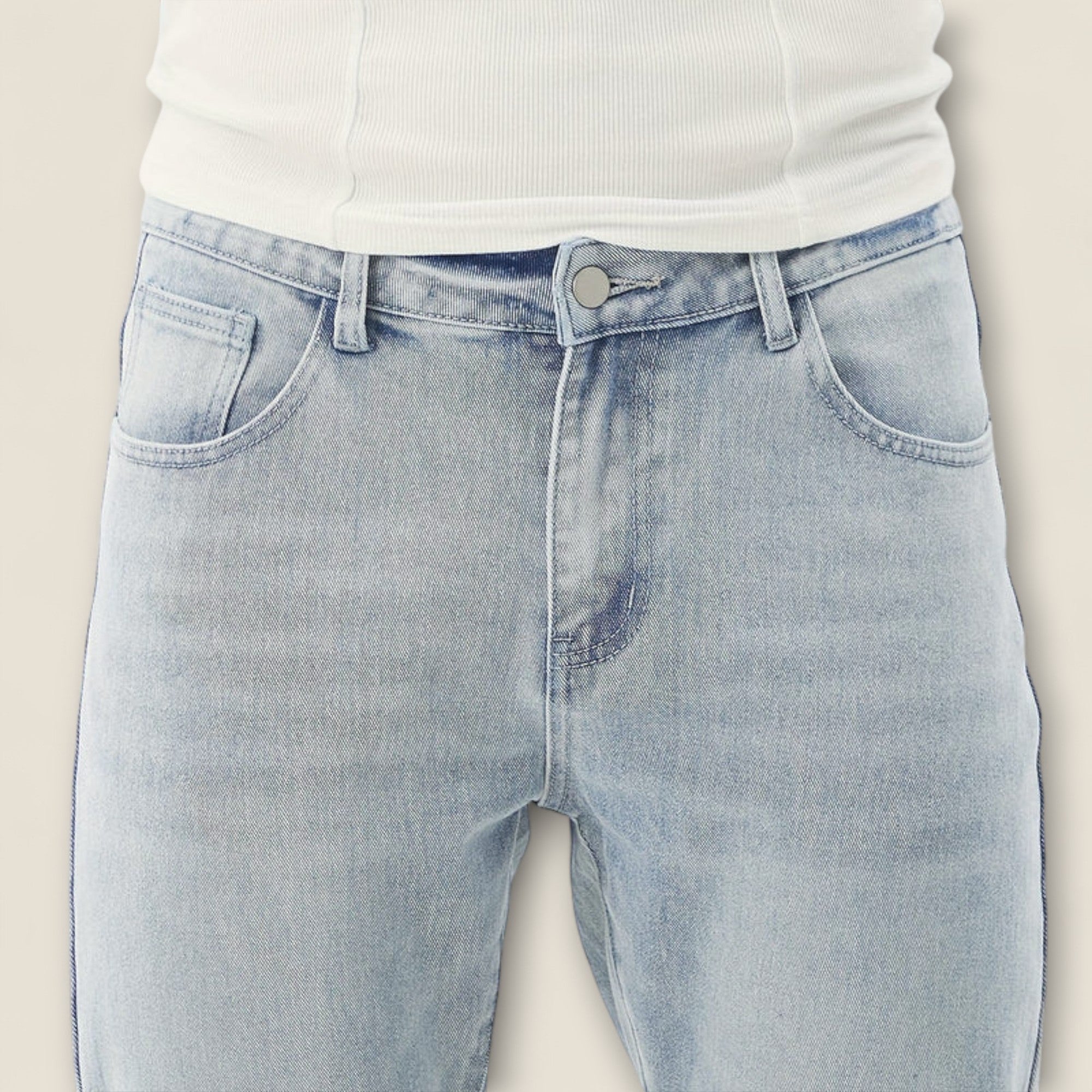 Thiago - Tapered Cotton Jeans