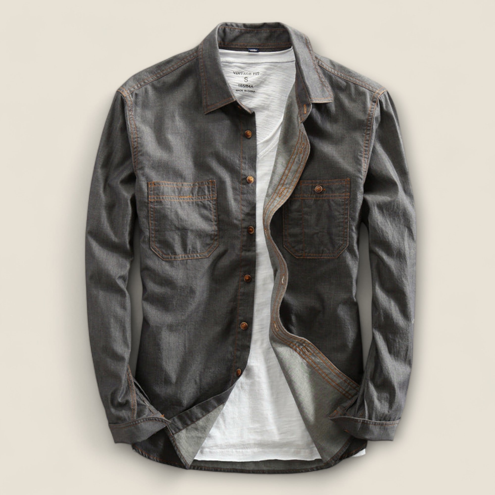 Rafael - Klassisk Bomulds Denim Skjorte