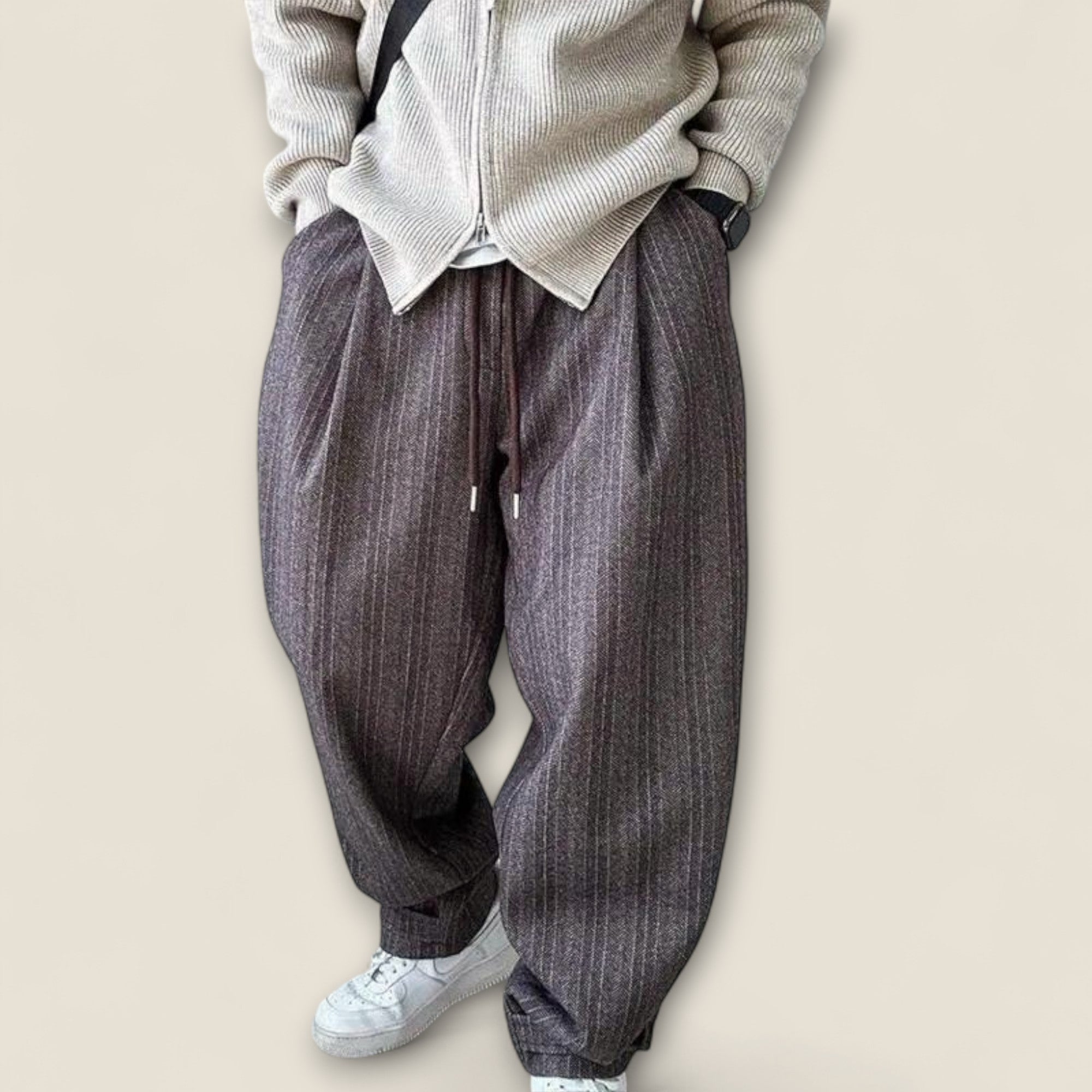 Bruno - Stribet Relaxed Fit Bukser