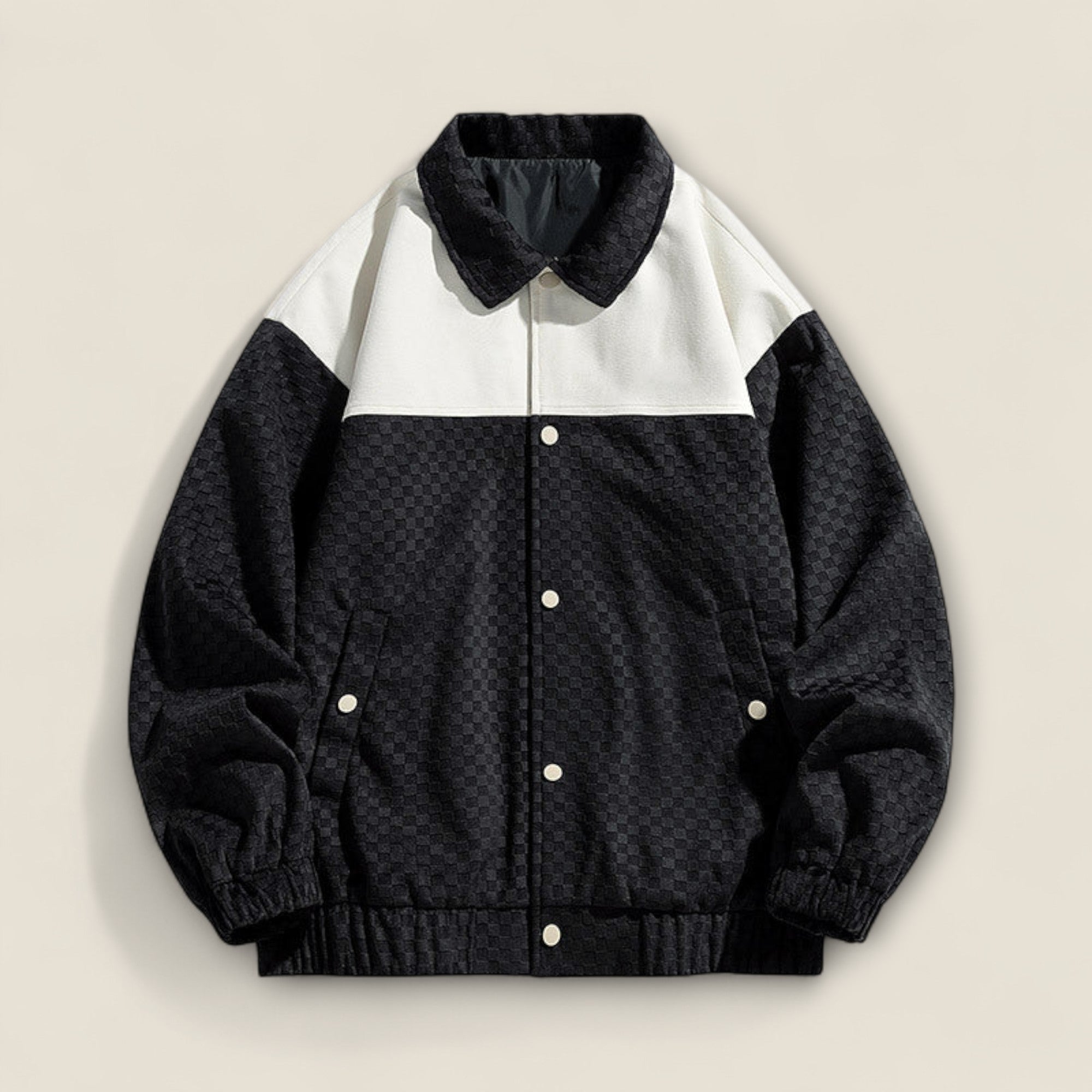 Miles - Tekstureret Jakke I To Farver