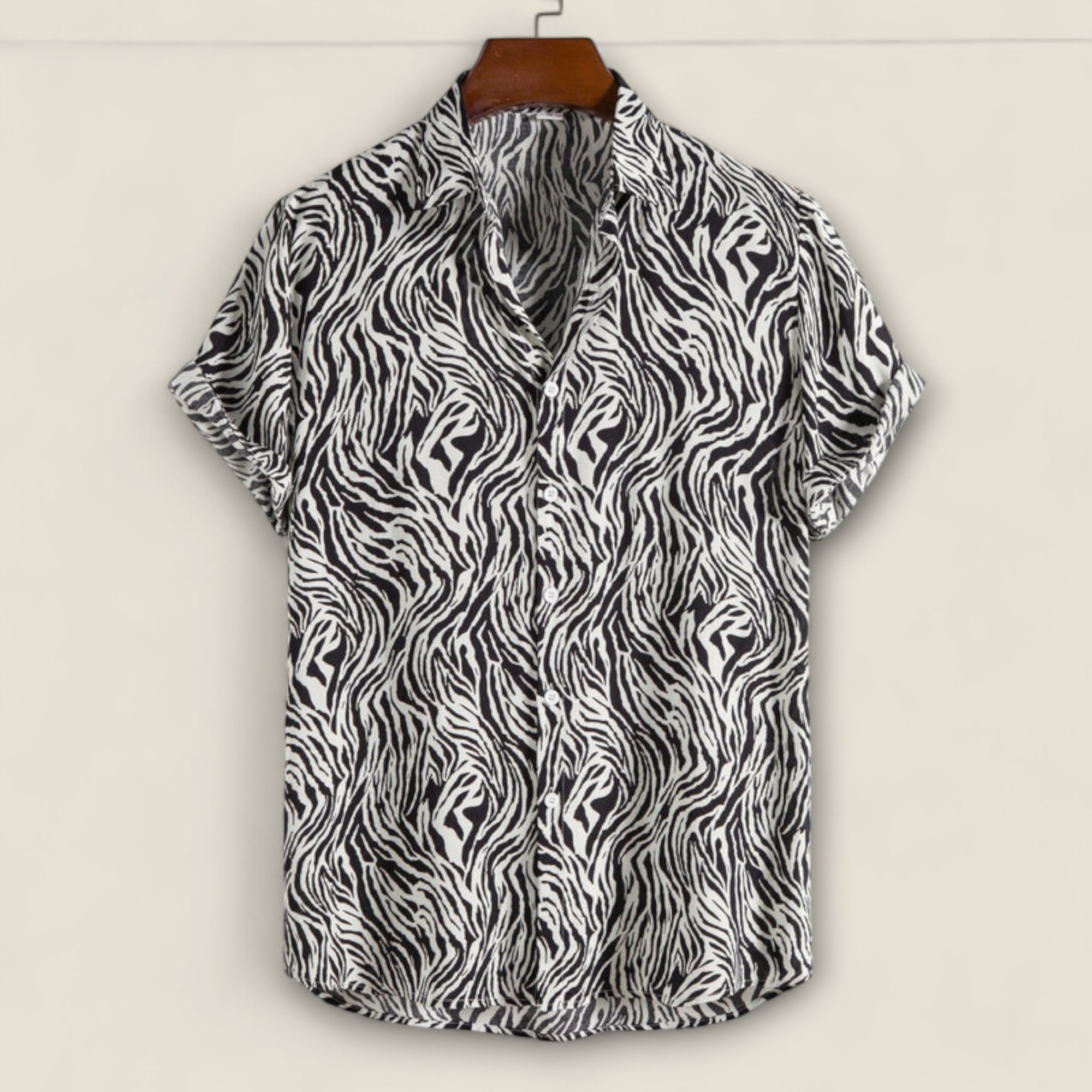 Claudio - Camp Skjorte med Tigerprint