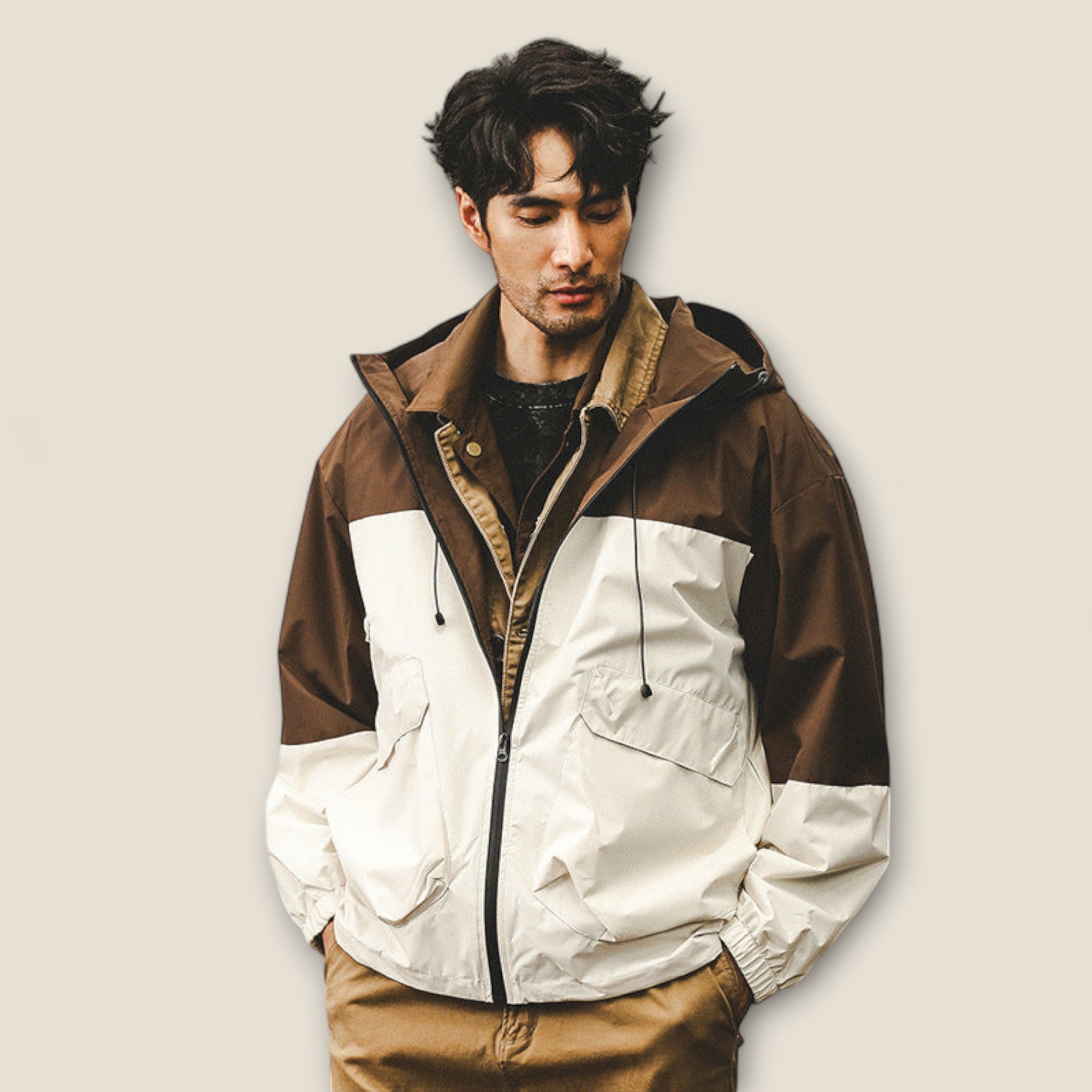 Rafael - Farveblokeret Utility Jakke