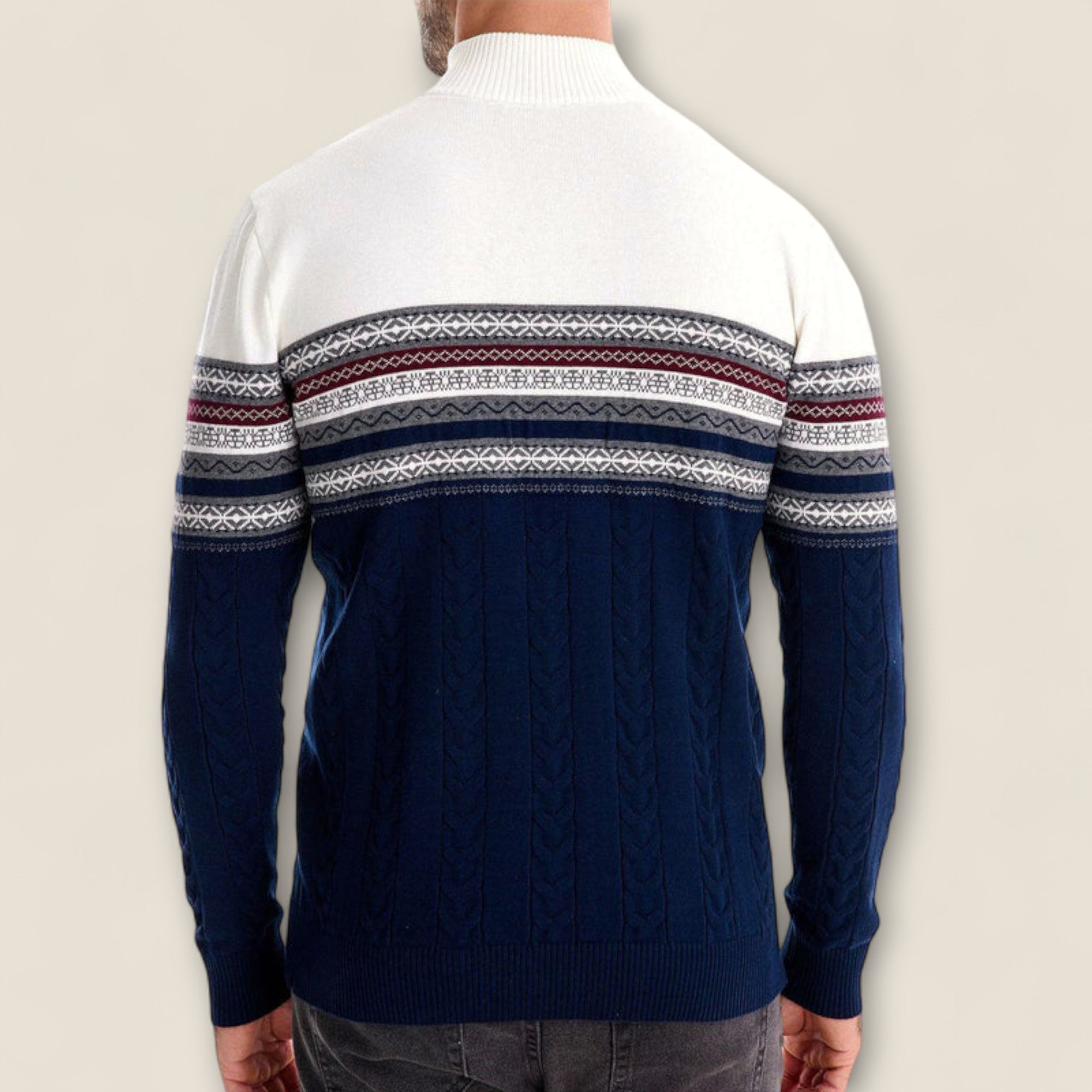 Leonardo - Cotton Half-Zip Pullover