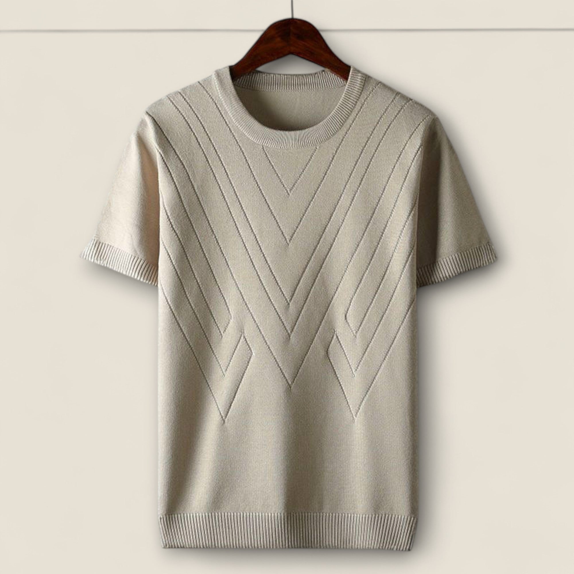 Landon - Is Silke Strikket T-Shirt