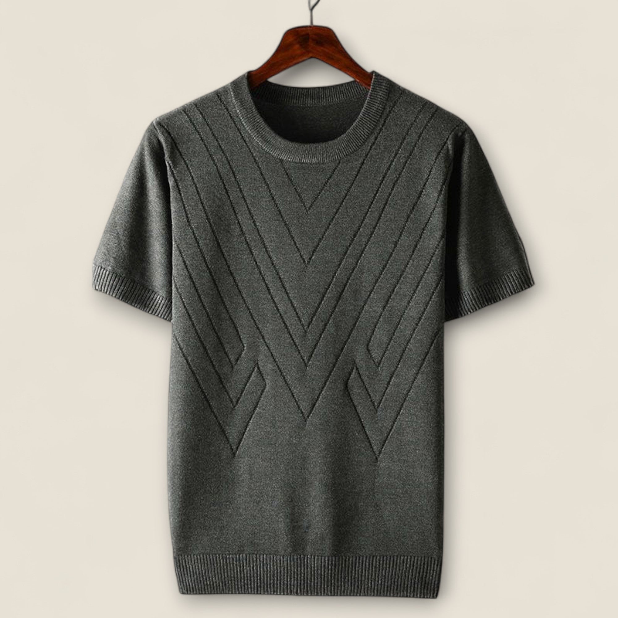 Landon - Is Silke Strikket T-Shirt