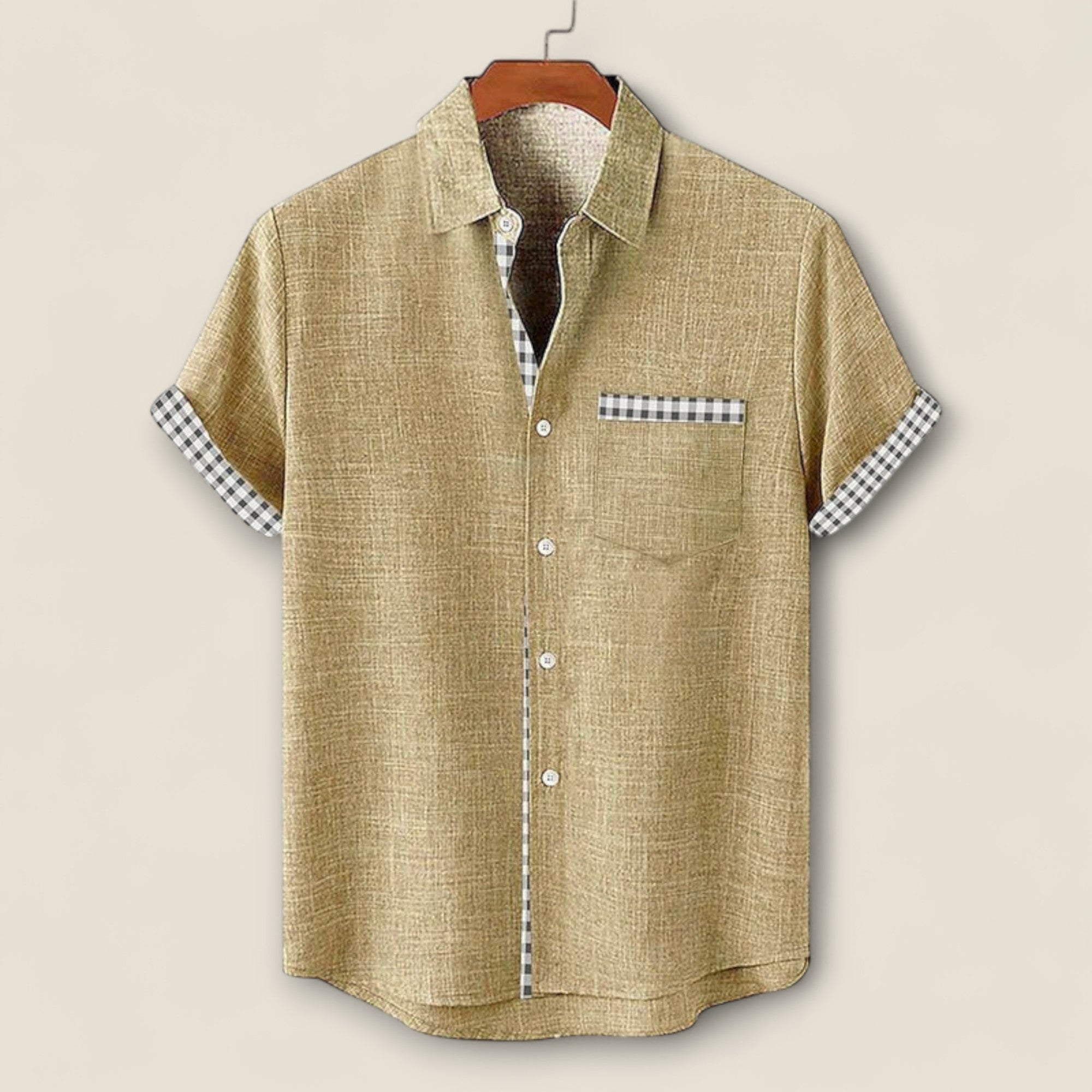 Nico - Kortærmet Skjorte med Detaljer