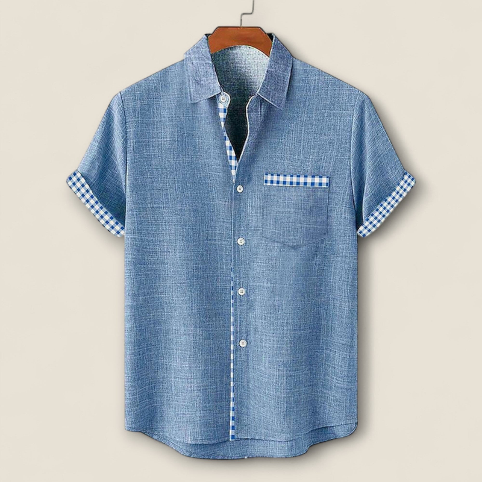 Nico - Kortærmet Skjorte med Detaljer