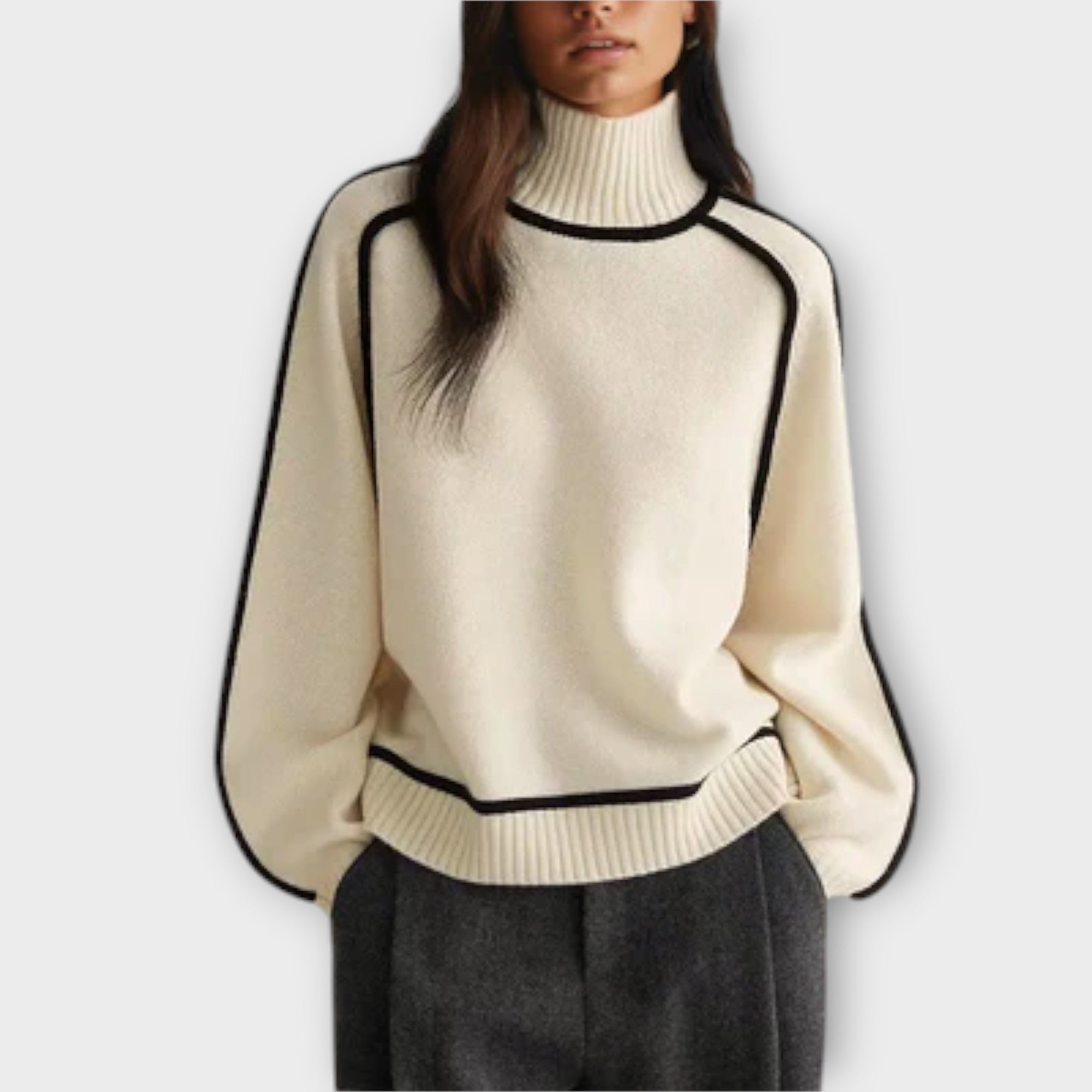 Emilie - Blød & Elegant Turtleneck Sweater