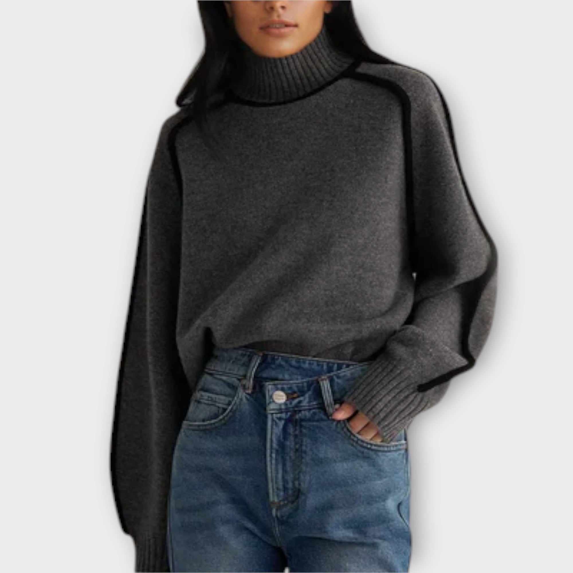 Emilie - Blød & Elegant Turtleneck Sweater